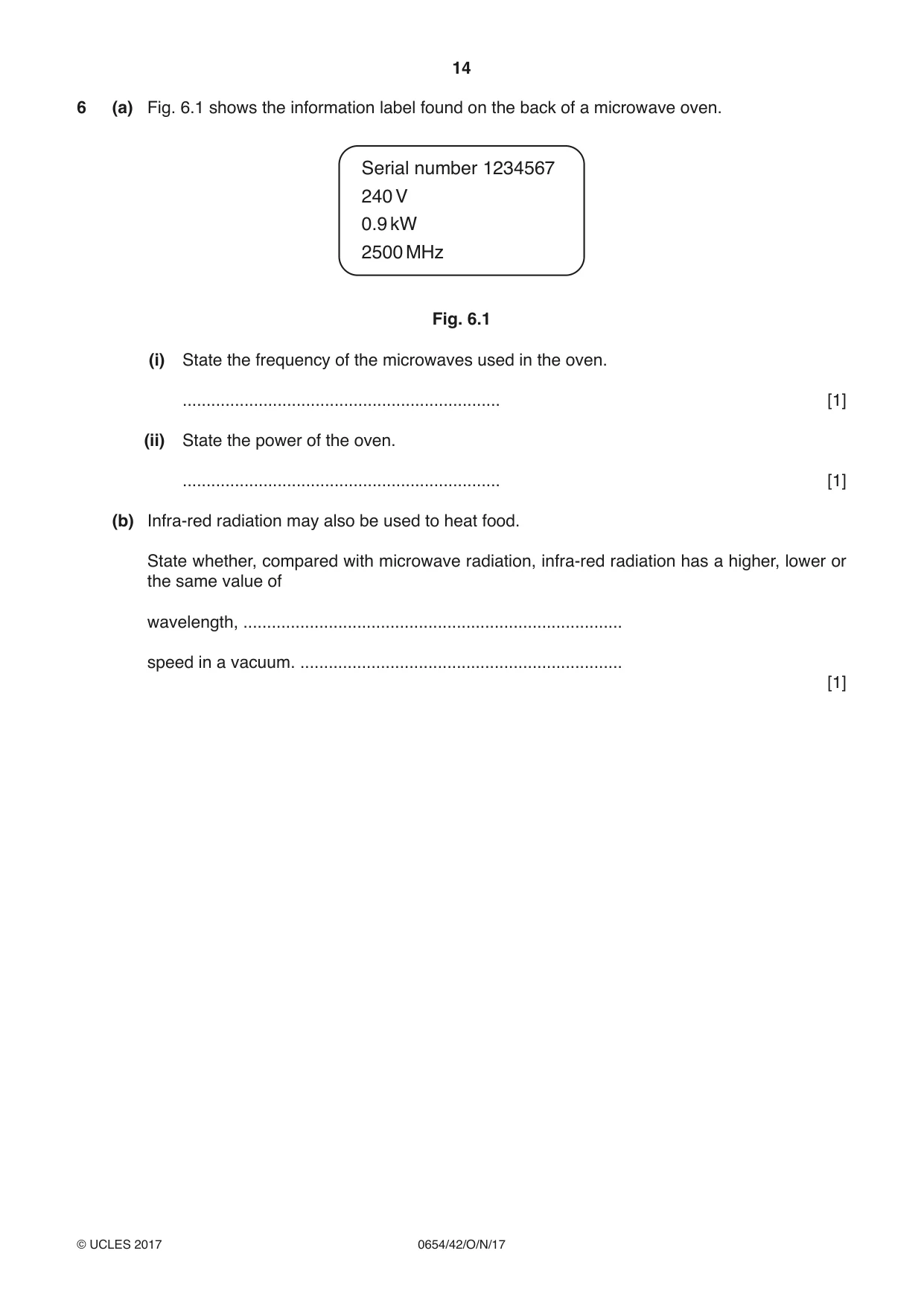 Cambridge IGCSE Sciences - Co-ordinated (Double) 0654 2017 Oct/Nov Paper 4 · Variant 2 question paper, page 14 of 32