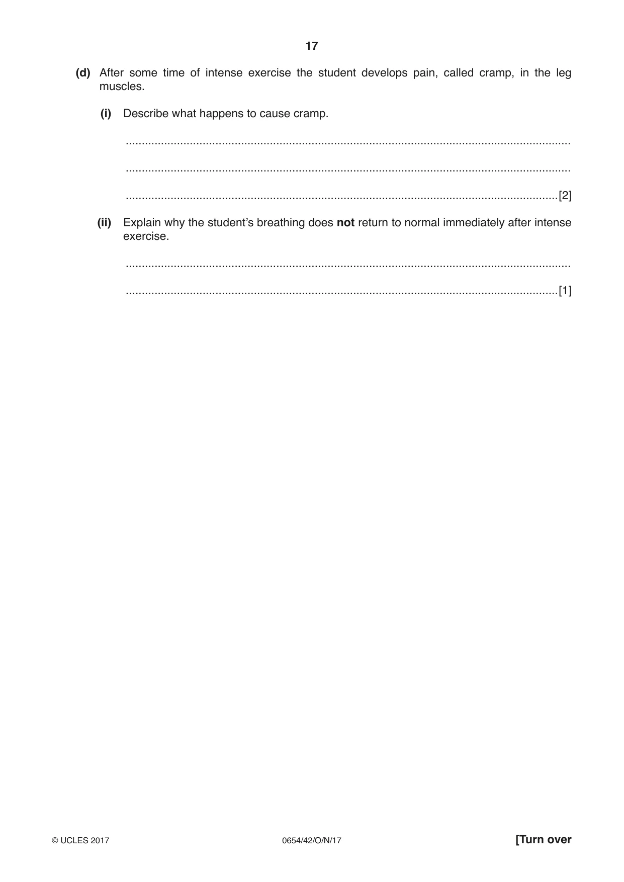 Cambridge IGCSE Sciences - Co-ordinated (Double) 0654 2017 Oct/Nov Paper 4 · Variant 2 question paper, page 17 of 32