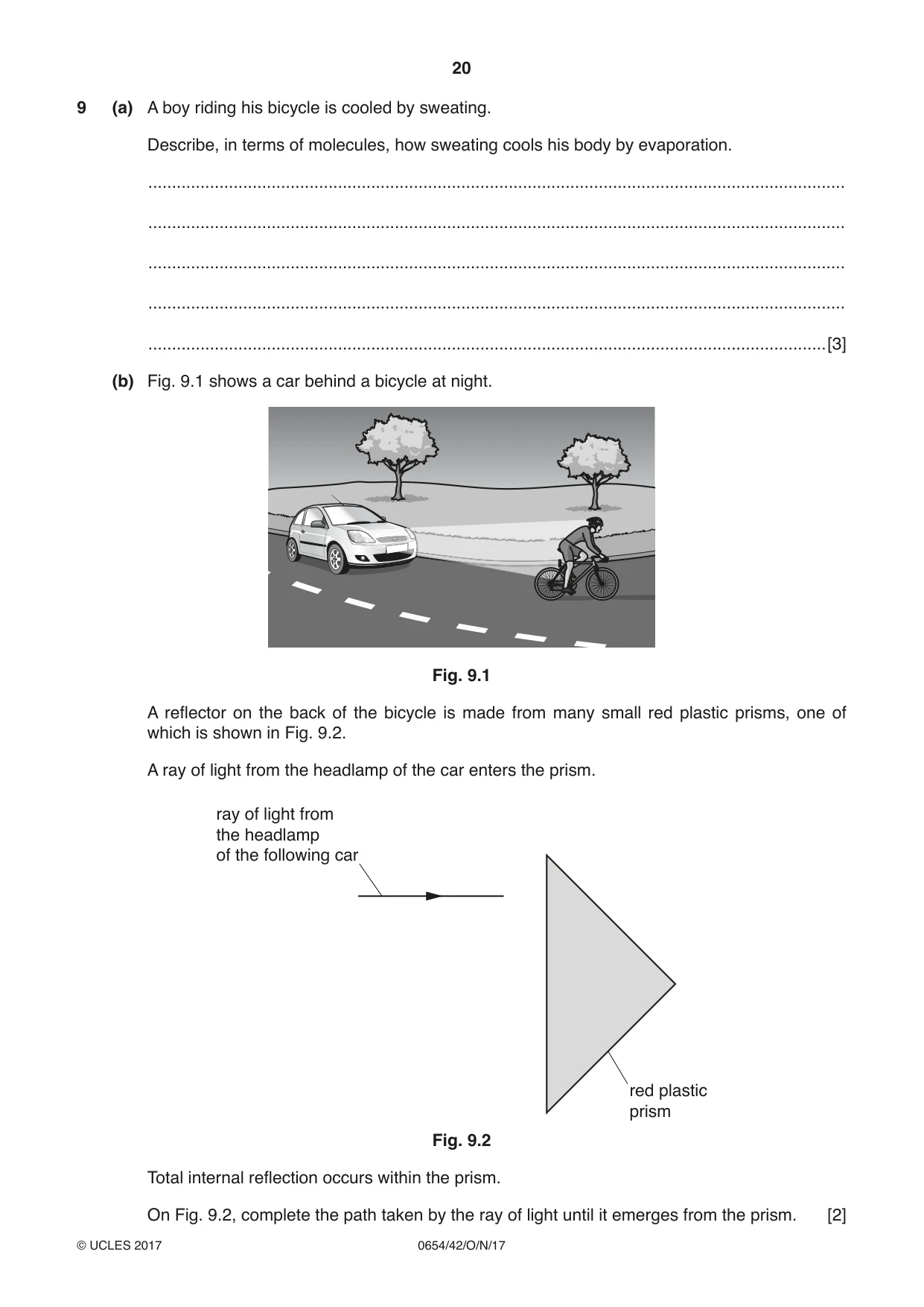 Cambridge IGCSE Sciences - Co-ordinated (Double) 0654 2017 Oct/Nov Paper 4 · Variant 2 question paper, page 20 of 32