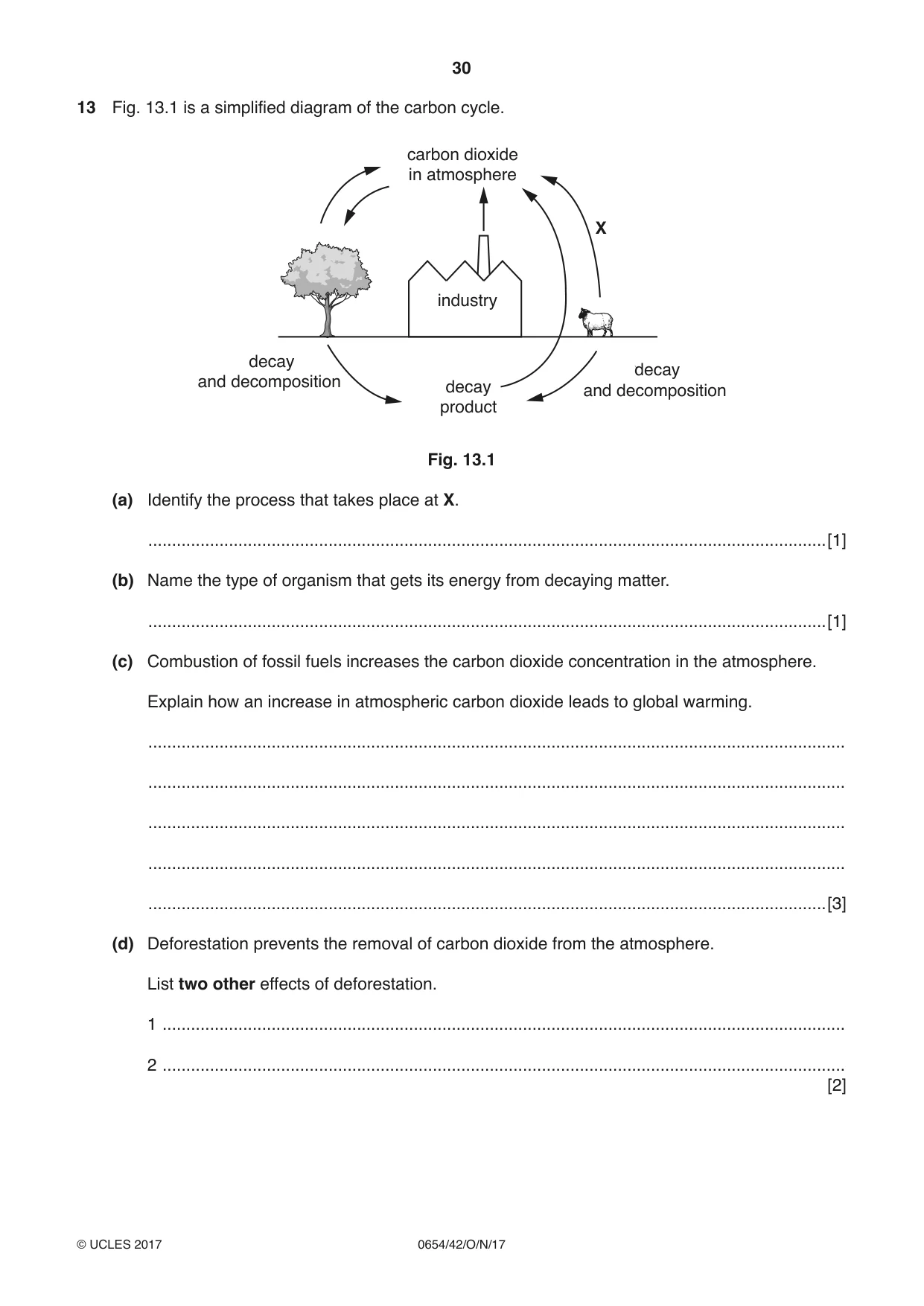 Cambridge IGCSE Sciences - Co-ordinated (Double) 0654 2017 Oct/Nov Paper 4 · Variant 2 question paper, page 30 of 32