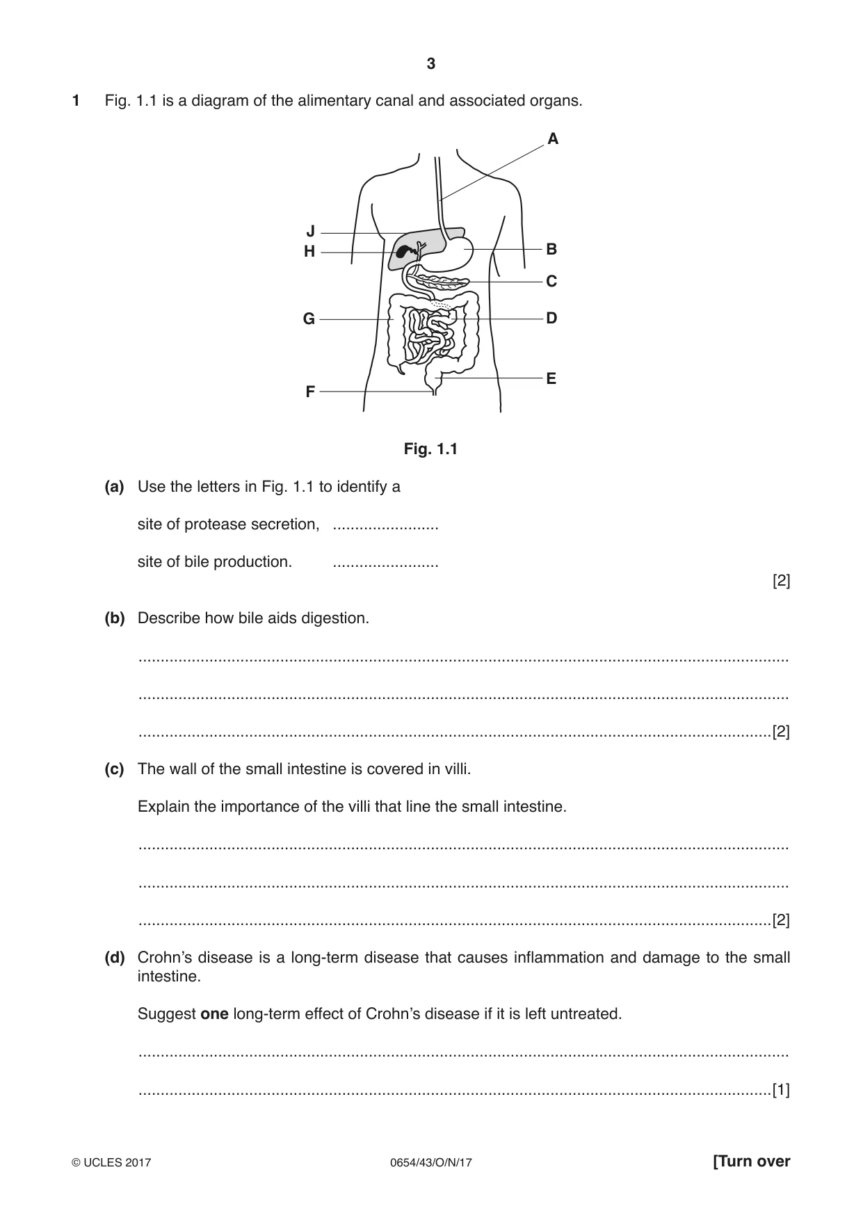 Cambridge IGCSE Sciences - Co-ordinated (Double) 0654 2017 Oct/Nov Paper 4 · Variant 3 question paper, page 3 of 32