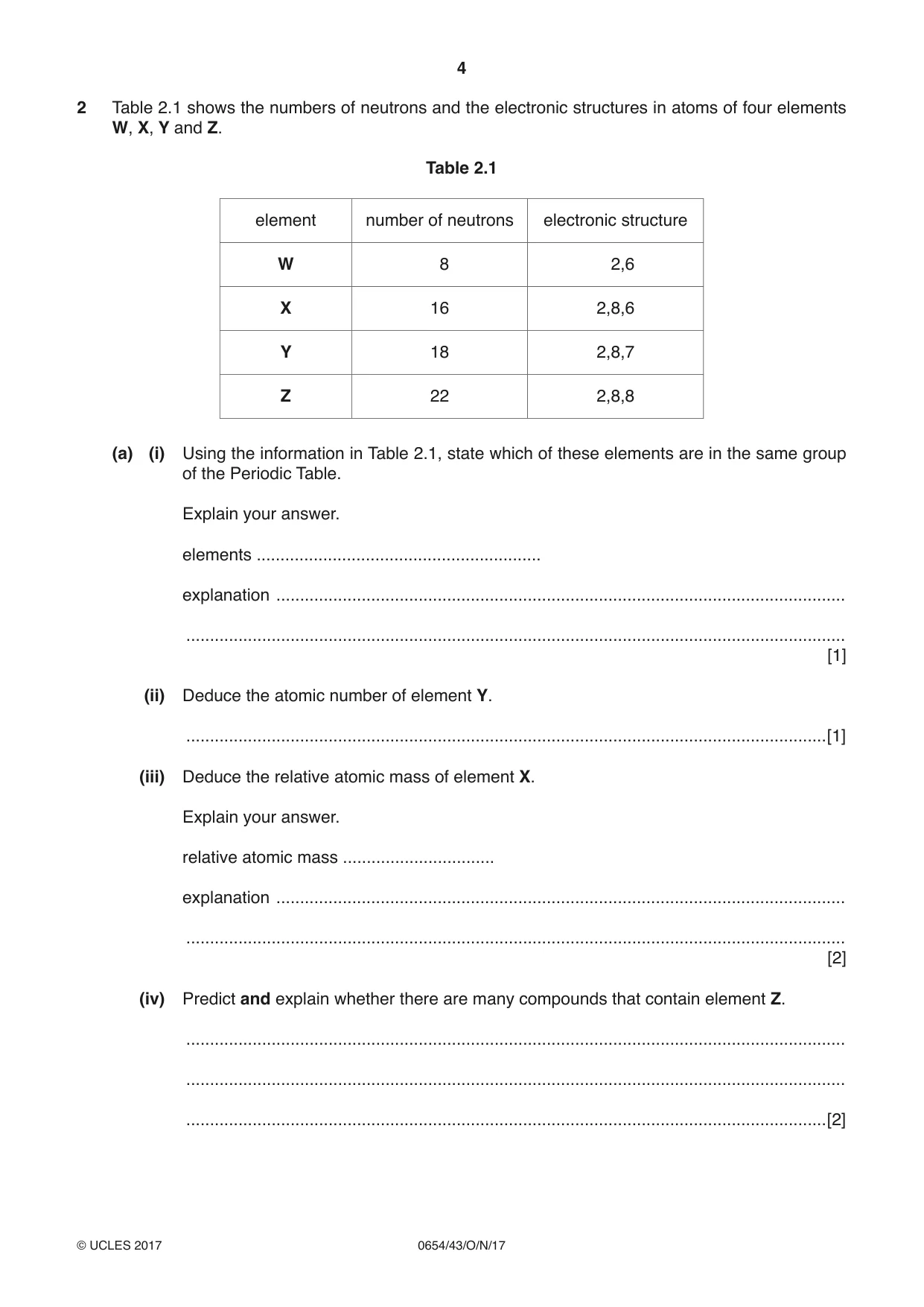 Cambridge IGCSE Sciences - Co-ordinated (Double) 0654 2017 Oct/Nov Paper 4 · Variant 3 question paper, page 4 of 32