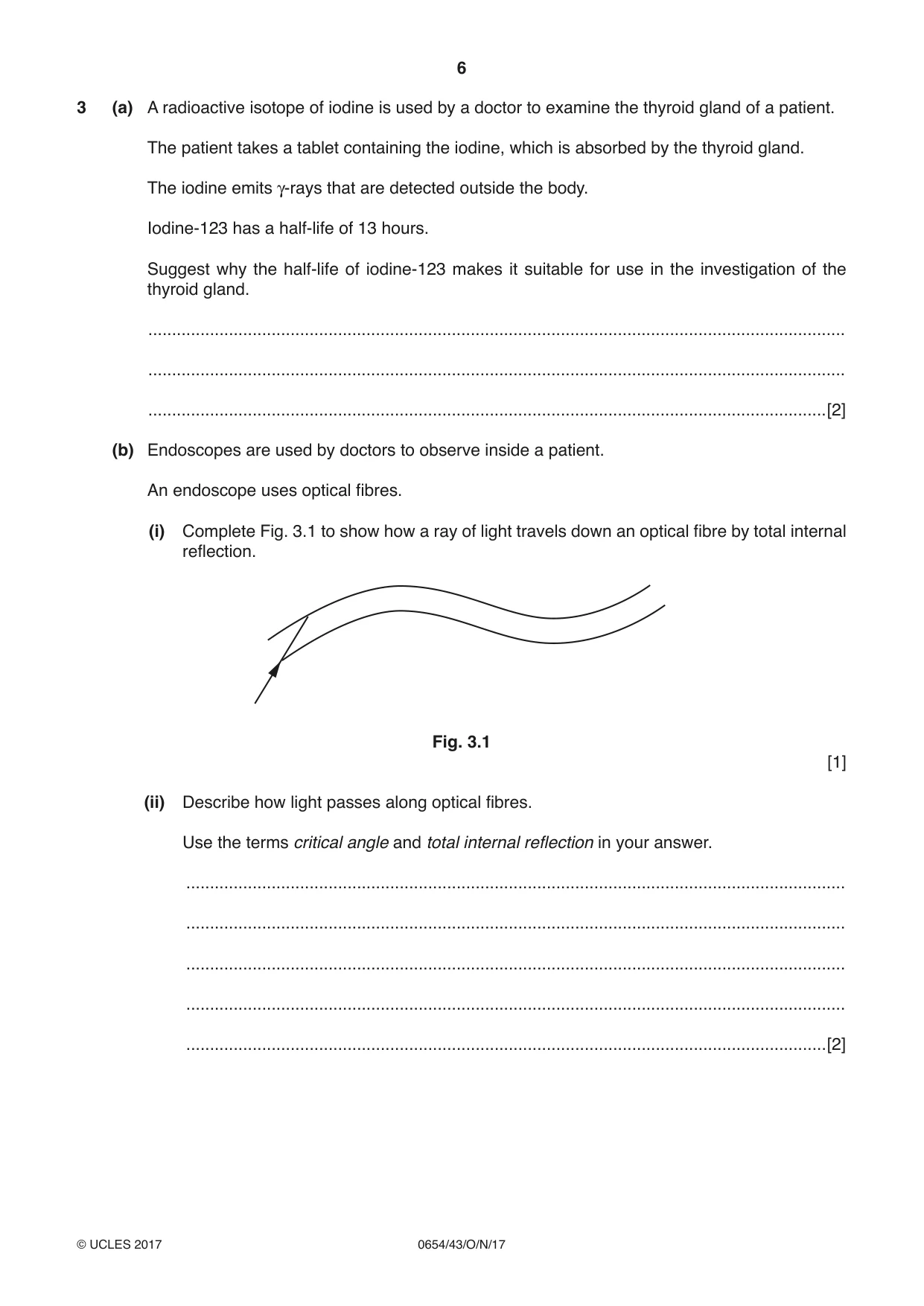 Cambridge IGCSE Sciences - Co-ordinated (Double) 0654 2017 Oct/Nov Paper 4 · Variant 3 question paper, page 6 of 32
