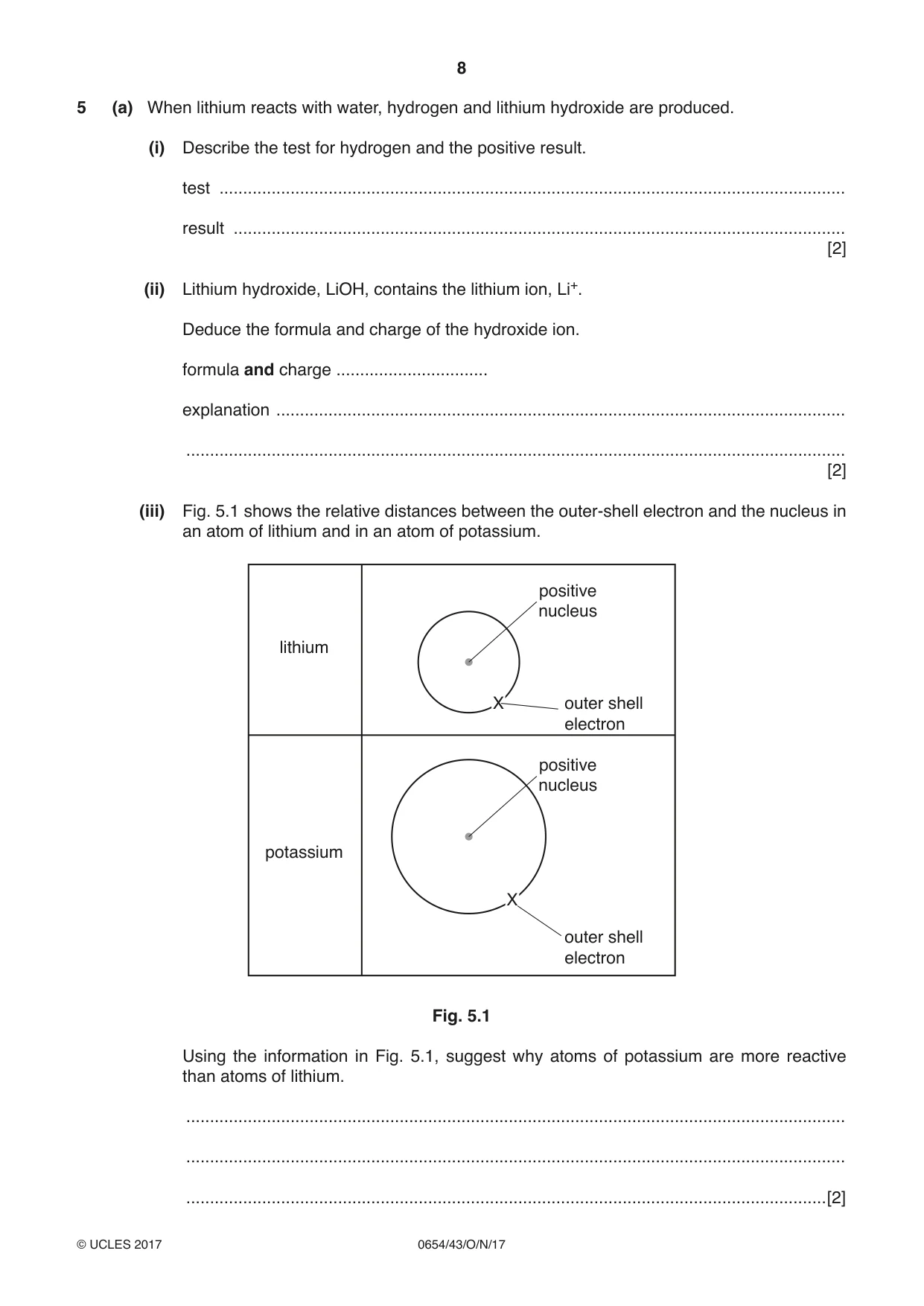 Cambridge IGCSE Sciences - Co-ordinated (Double) 0654 2017 Oct/Nov Paper 4 · Variant 3 question paper, page 8 of 32