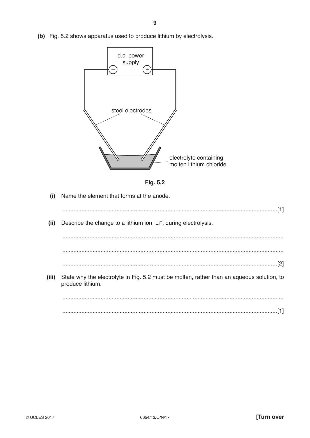 Cambridge IGCSE Sciences - Co-ordinated (Double) 0654 2017 Oct/Nov Paper 4 · Variant 3 question paper, page 9 of 32