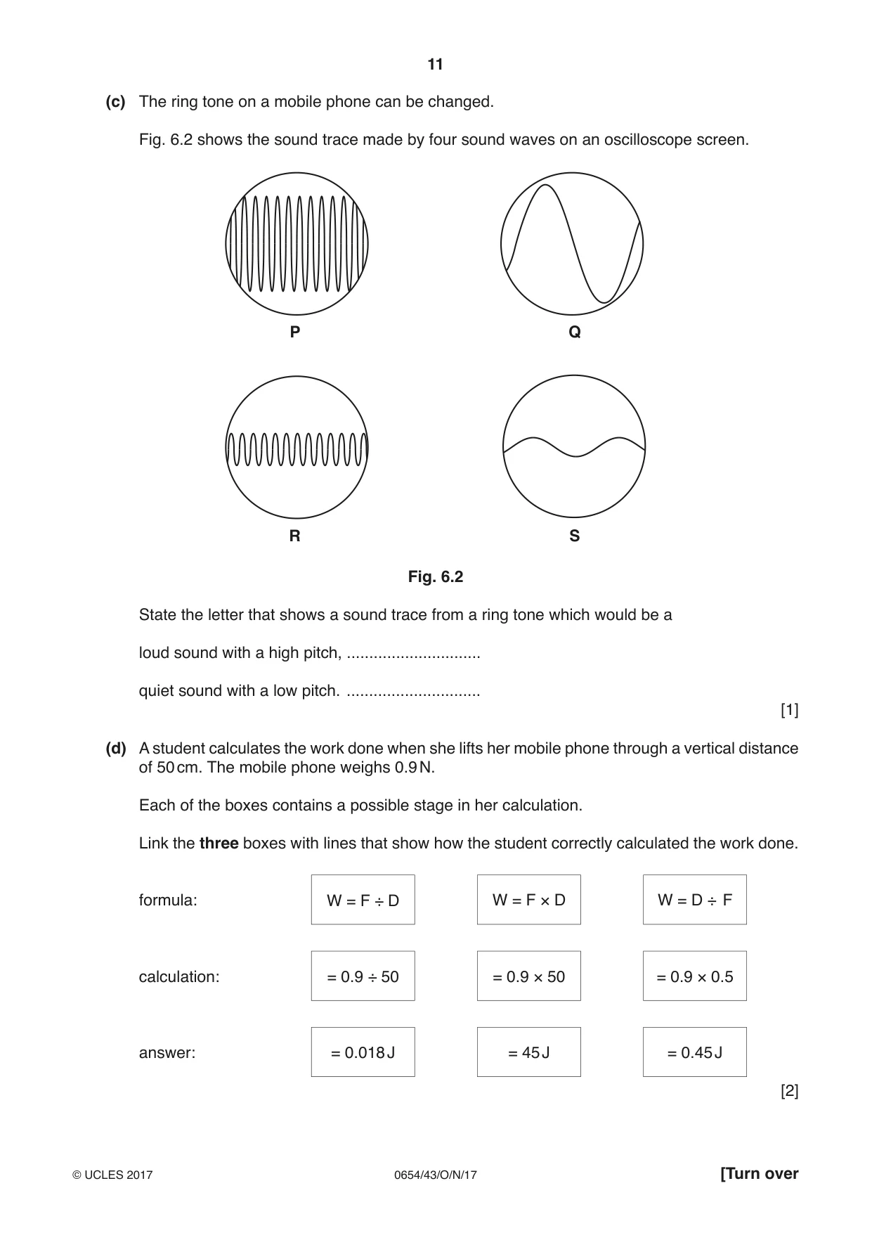 Cambridge IGCSE Sciences - Co-ordinated (Double) 0654 2017 Oct/Nov Paper 4 · Variant 3 question paper, page 11 of 32
