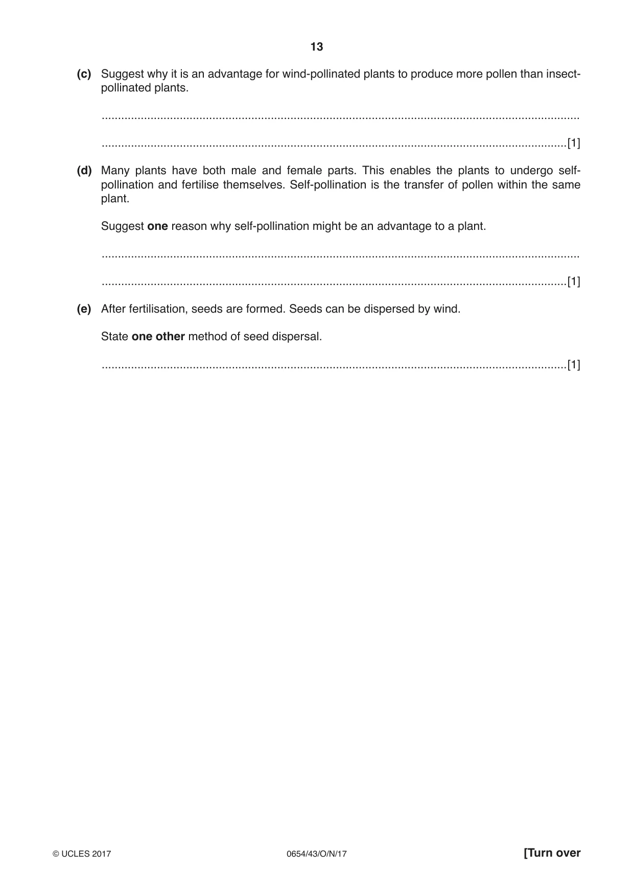Cambridge IGCSE Sciences - Co-ordinated (Double) 0654 2017 Oct/Nov Paper 4 · Variant 3 question paper, page 13 of 32