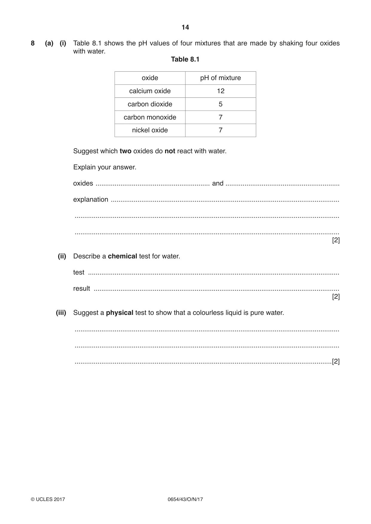Cambridge IGCSE Sciences - Co-ordinated (Double) 0654 2017 Oct/Nov Paper 4 · Variant 3 question paper, page 14 of 32