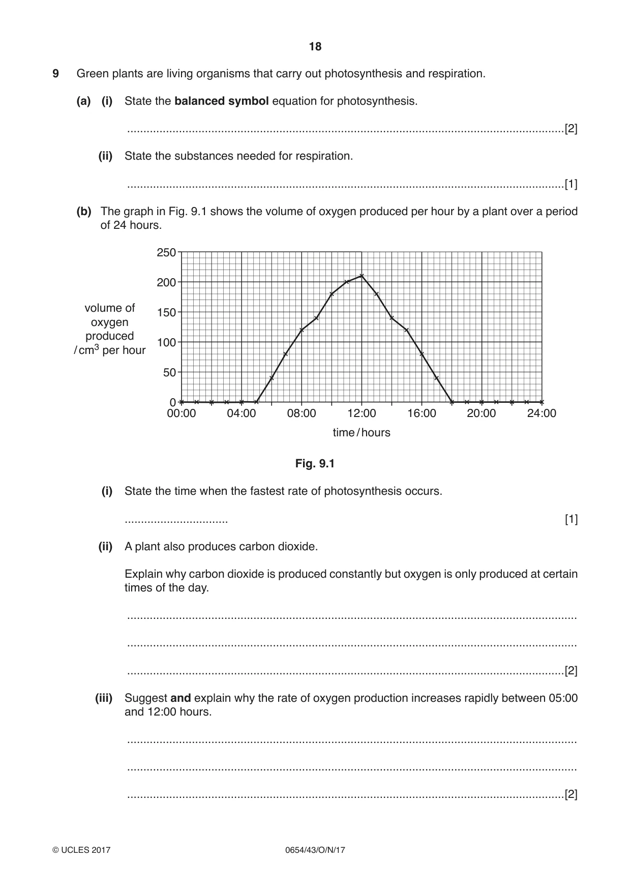 Cambridge IGCSE Sciences - Co-ordinated (Double) 0654 2017 Oct/Nov Paper 4 · Variant 3 question paper, page 18 of 32