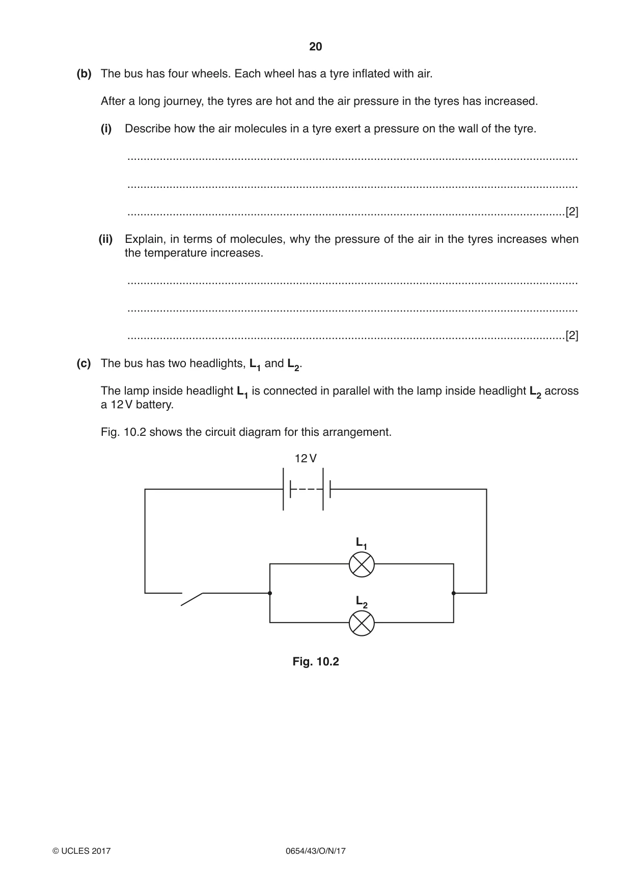 Cambridge IGCSE Sciences - Co-ordinated (Double) 0654 2017 Oct/Nov Paper 4 · Variant 3 question paper, page 20 of 32