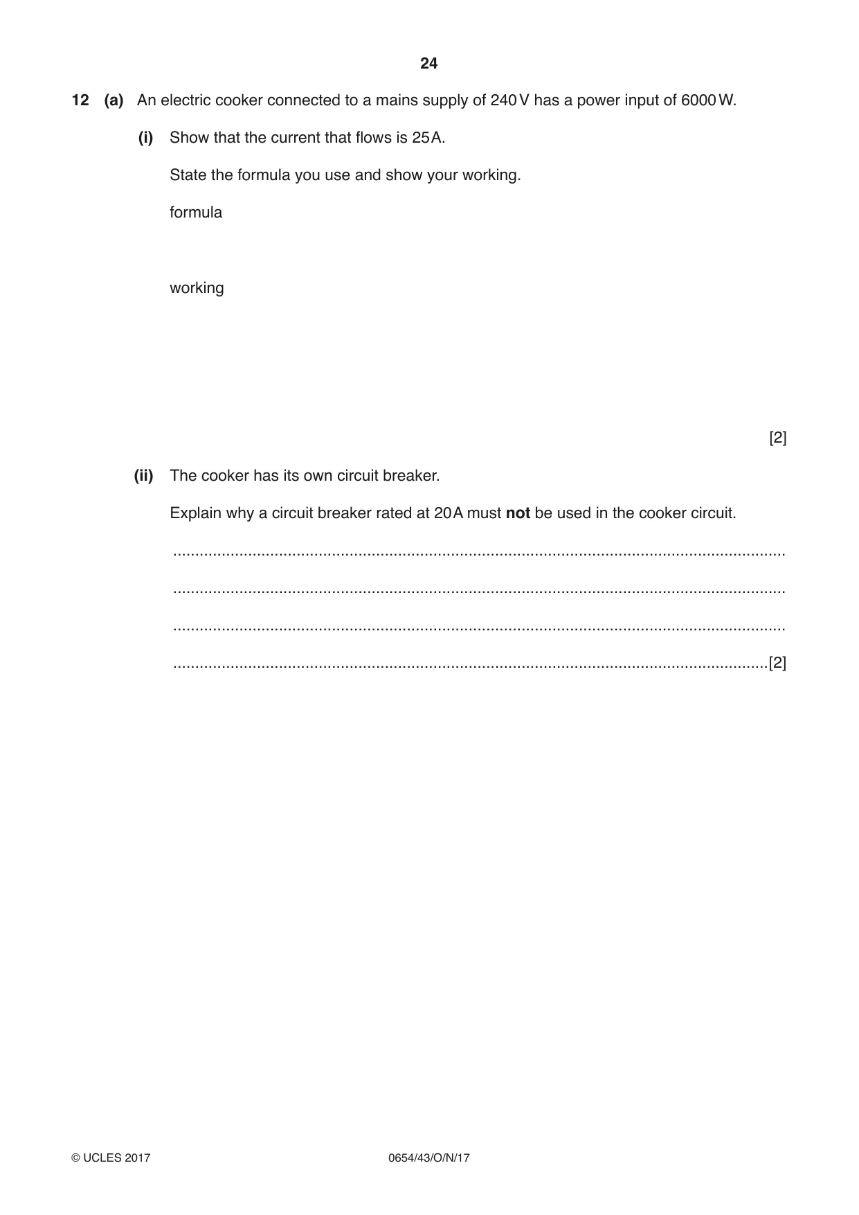 Cambridge IGCSE Sciences - Co-ordinated (Double) 0654 2017 Oct/Nov Paper 4 · Variant 3 question paper, page 24 of 32