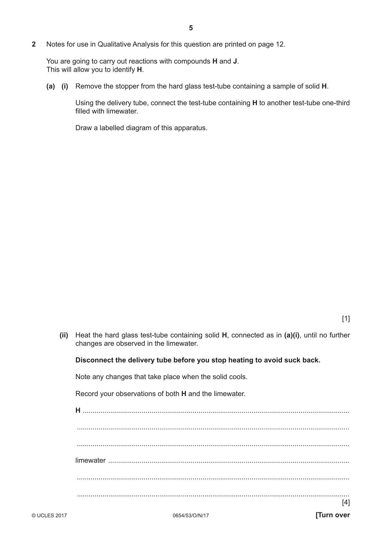 Cambridge IGCSE Sciences - Co-ordinated (Double) 0654 2017 Oct/Nov Paper 5 · Variant 3 question paper, page 5 of 12