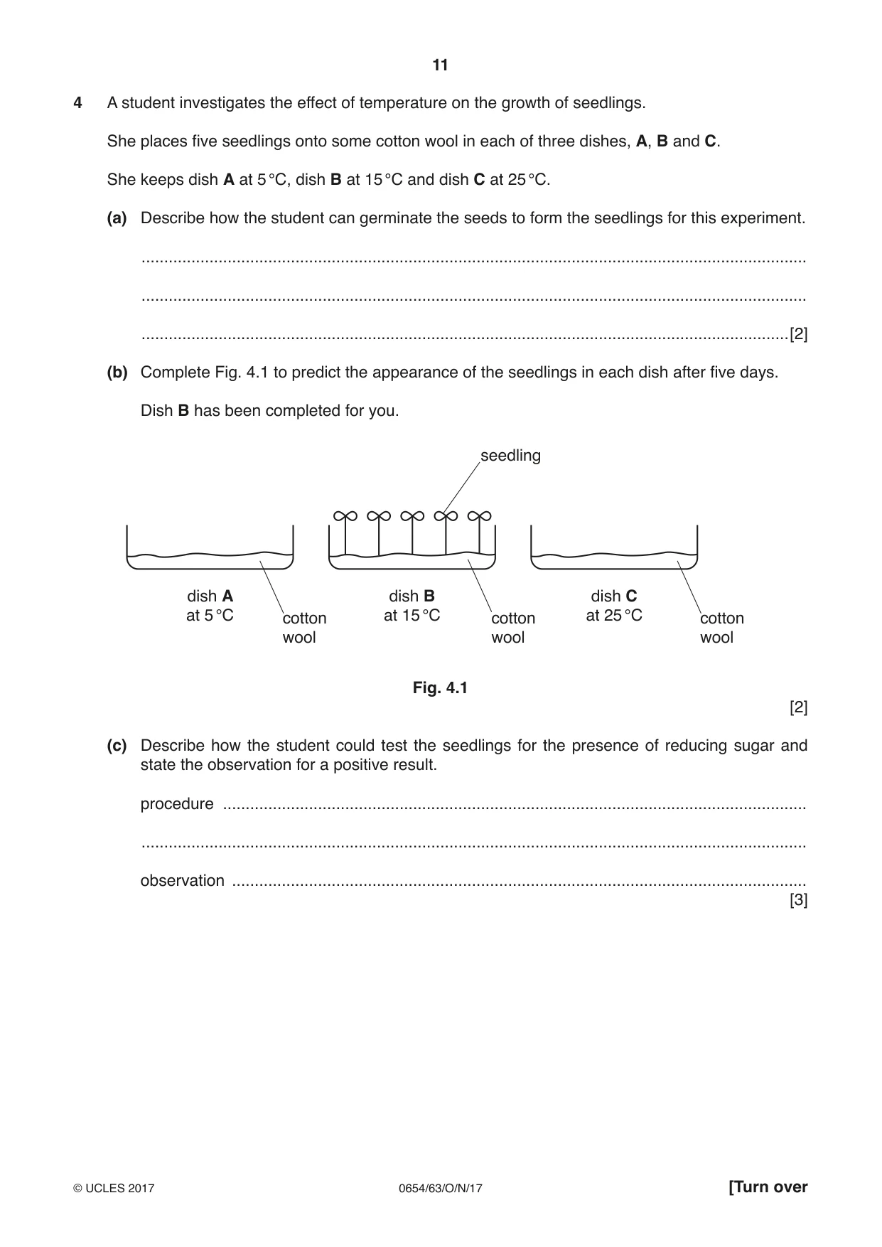 Cambridge IGCSE Sciences - Co-ordinated (Double) 0654 2017 Oct/Nov Paper 6 · Variant 3 question paper, page 11 of 20