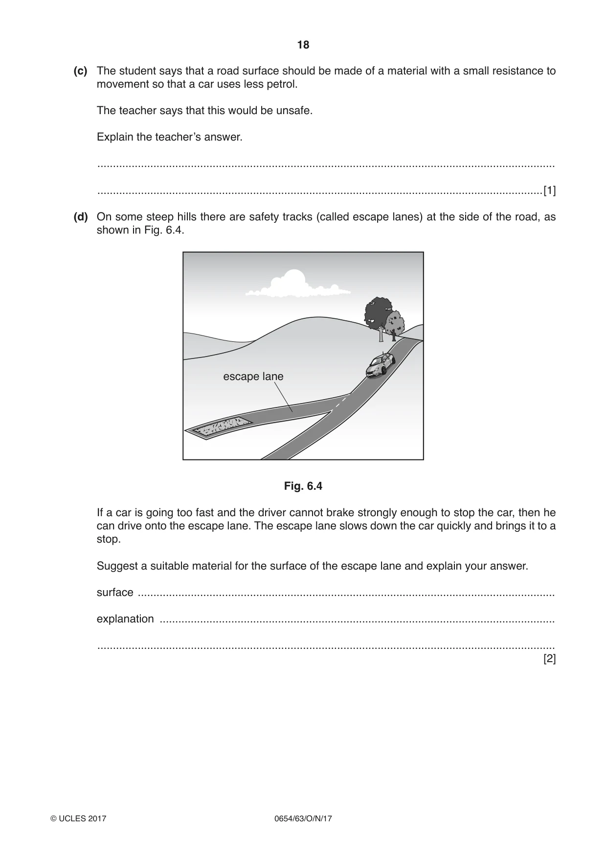 Cambridge IGCSE Sciences - Co-ordinated (Double) 0654 2017 Oct/Nov Paper 6 · Variant 3 question paper, page 18 of 20