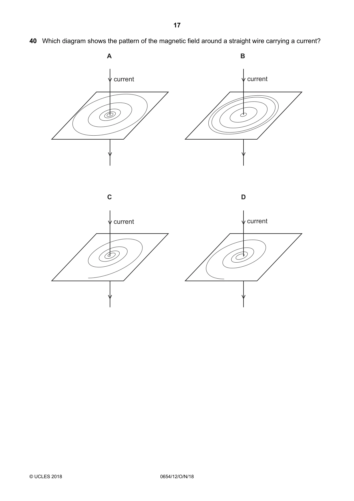 Cambridge IGCSE Sciences - Co-ordinated (Double) 0654 2018 Oct/Nov Paper 1 · Variant 2 question paper, page 17 of 20