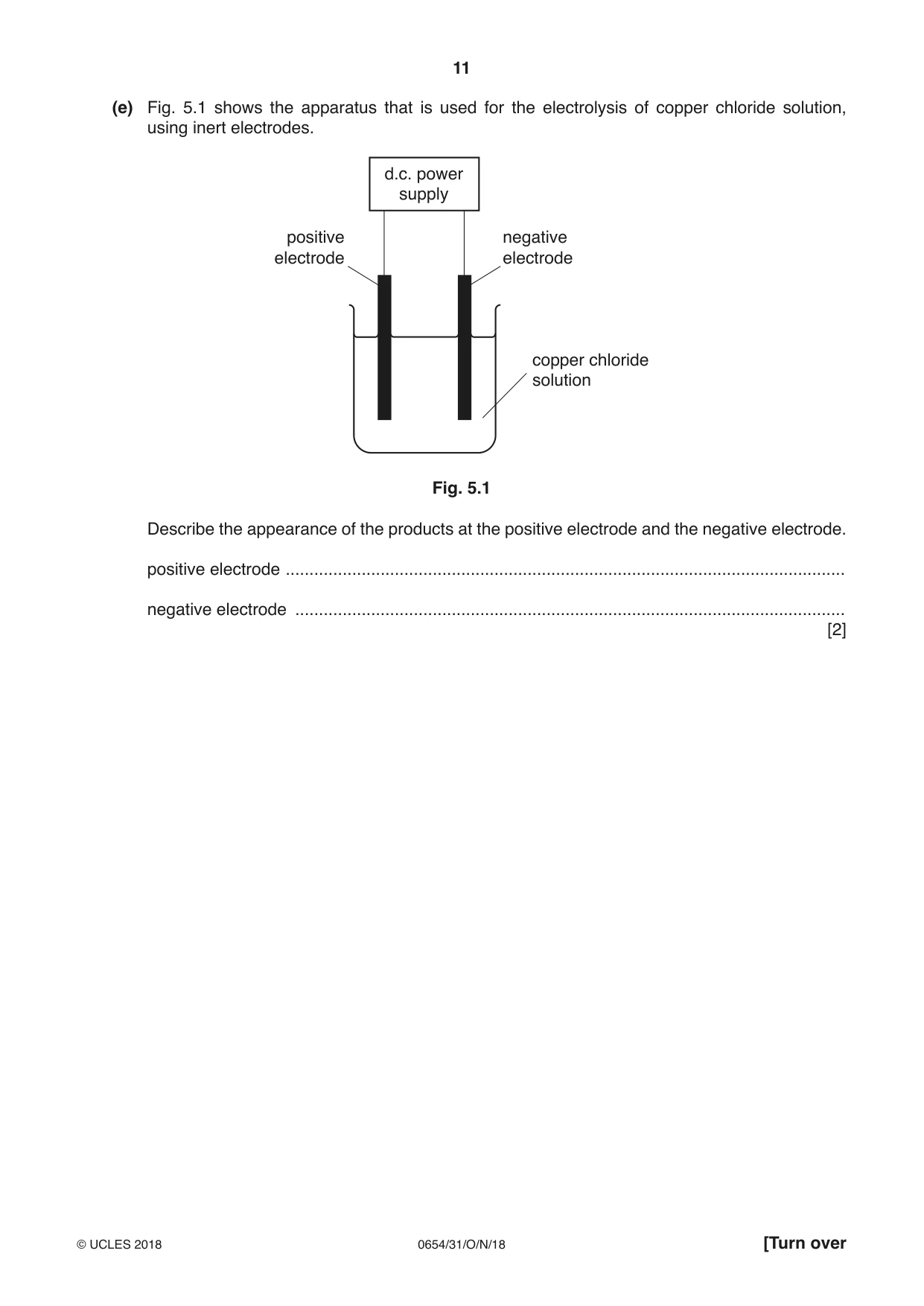 Cambridge IGCSE Sciences - Co-ordinated (Double) 0654 2018 Oct/Nov Paper 3 · Variant 1 question paper, page 11 of 28