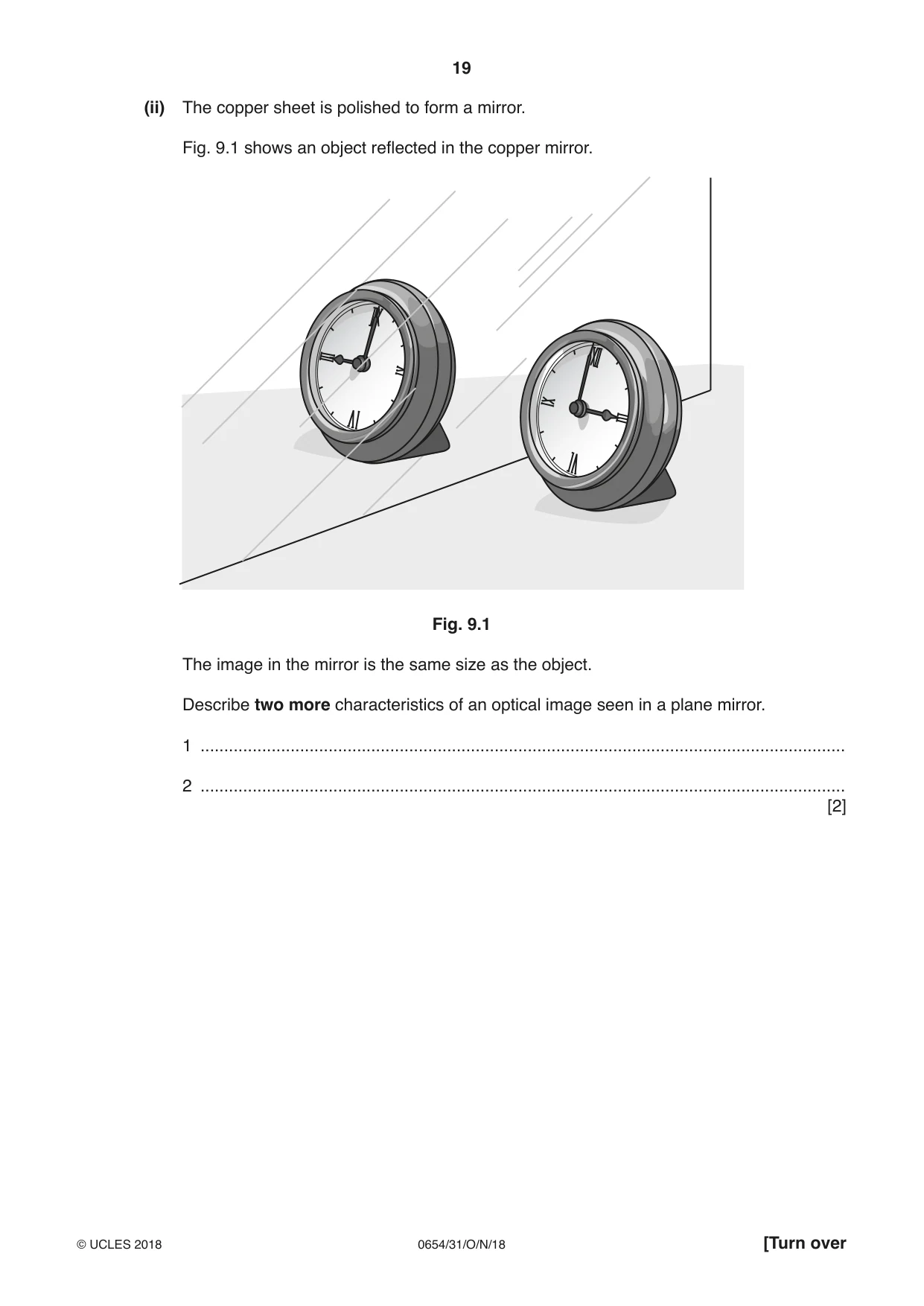 Cambridge IGCSE Sciences - Co-ordinated (Double) 0654 2018 Oct/Nov Paper 3 · Variant 1 question paper, page 19 of 28