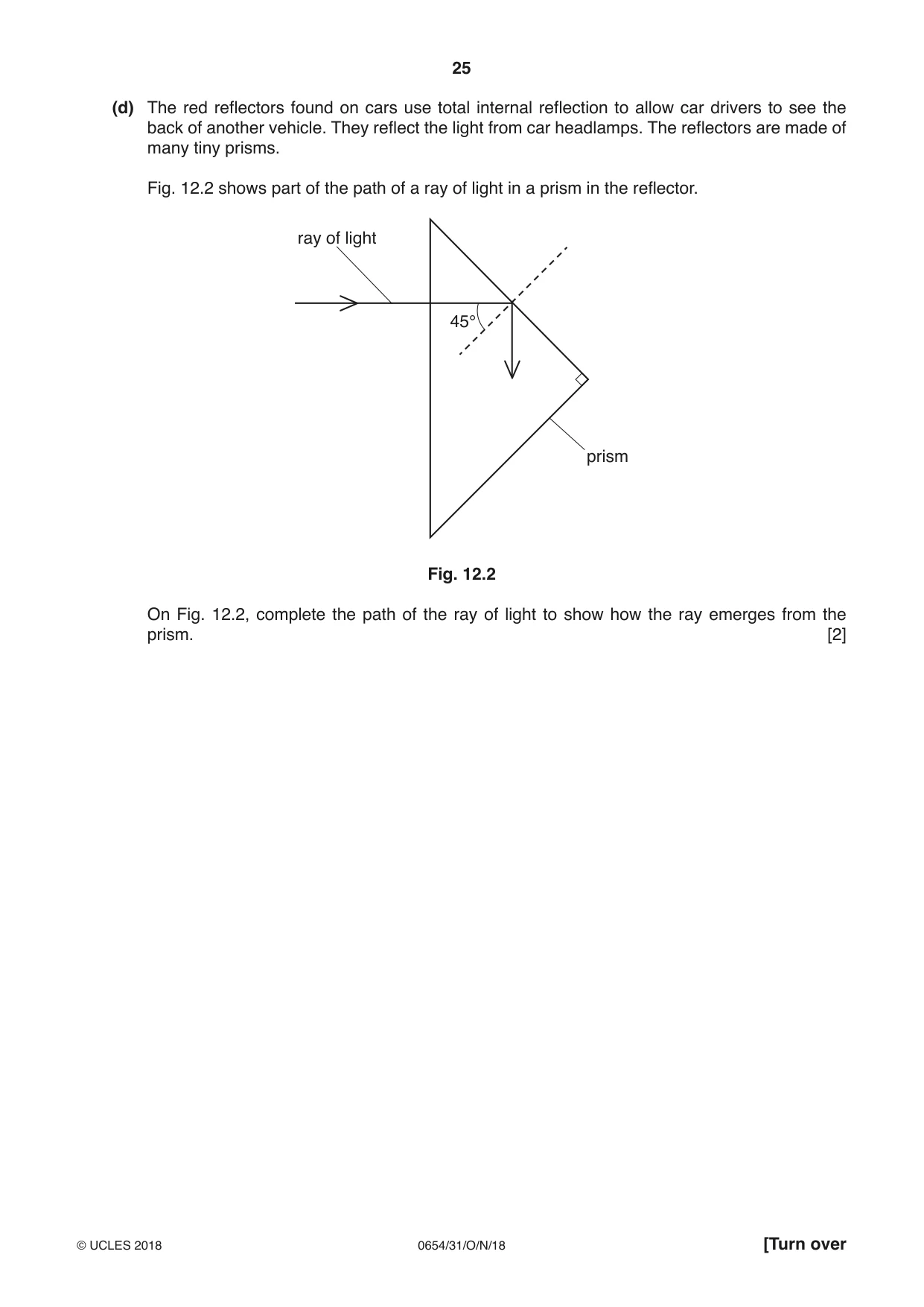 Cambridge IGCSE Sciences - Co-ordinated (Double) 0654 2018 Oct/Nov Paper 3 · Variant 1 question paper, page 25 of 28