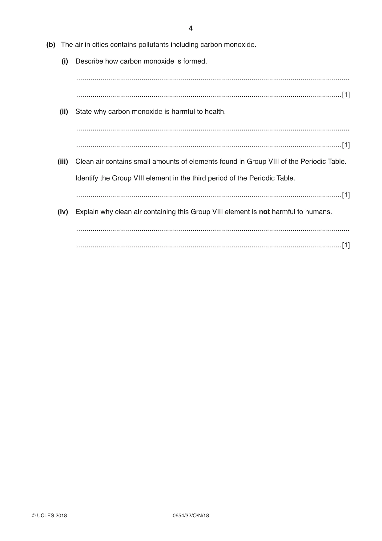 Cambridge IGCSE Sciences - Co-ordinated (Double) 0654 2018 Oct/Nov Paper 3 · Variant 2 question paper, page 4 of 28