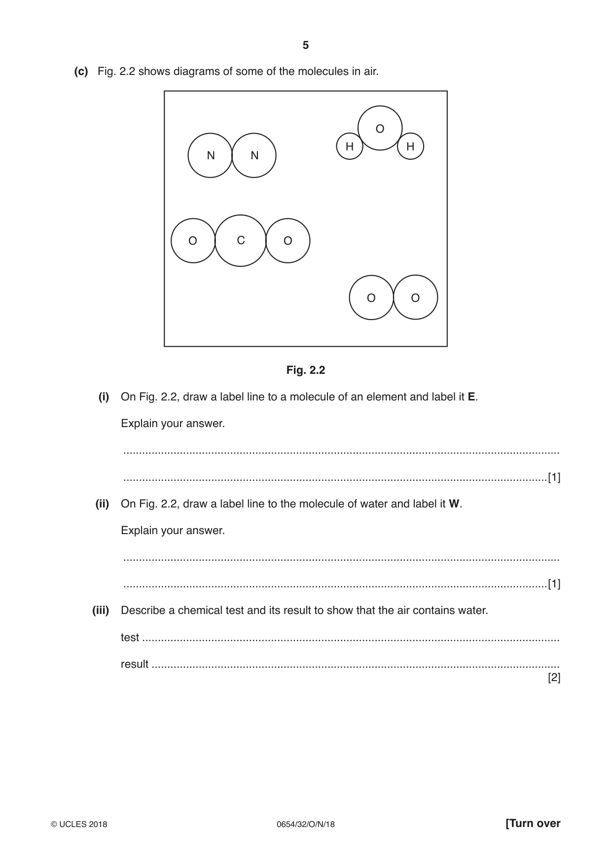 Cambridge IGCSE Sciences - Co-ordinated (Double) 0654 2018 Oct/Nov Paper 3 · Variant 2 question paper, page 5 of 28