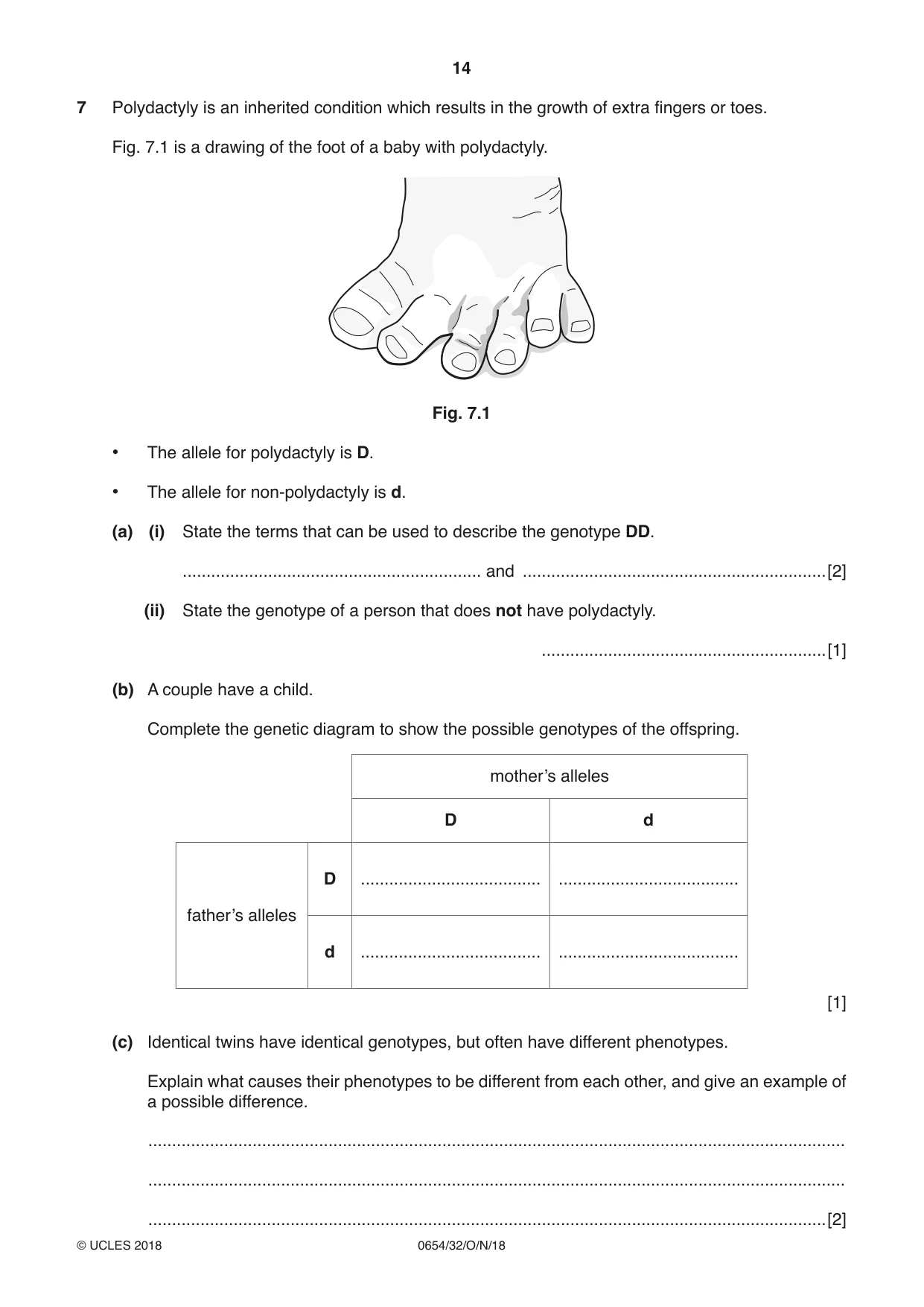 Cambridge IGCSE Sciences - Co-ordinated (Double) 0654 2018 Oct/Nov Paper 3 · Variant 2 question paper, page 14 of 28