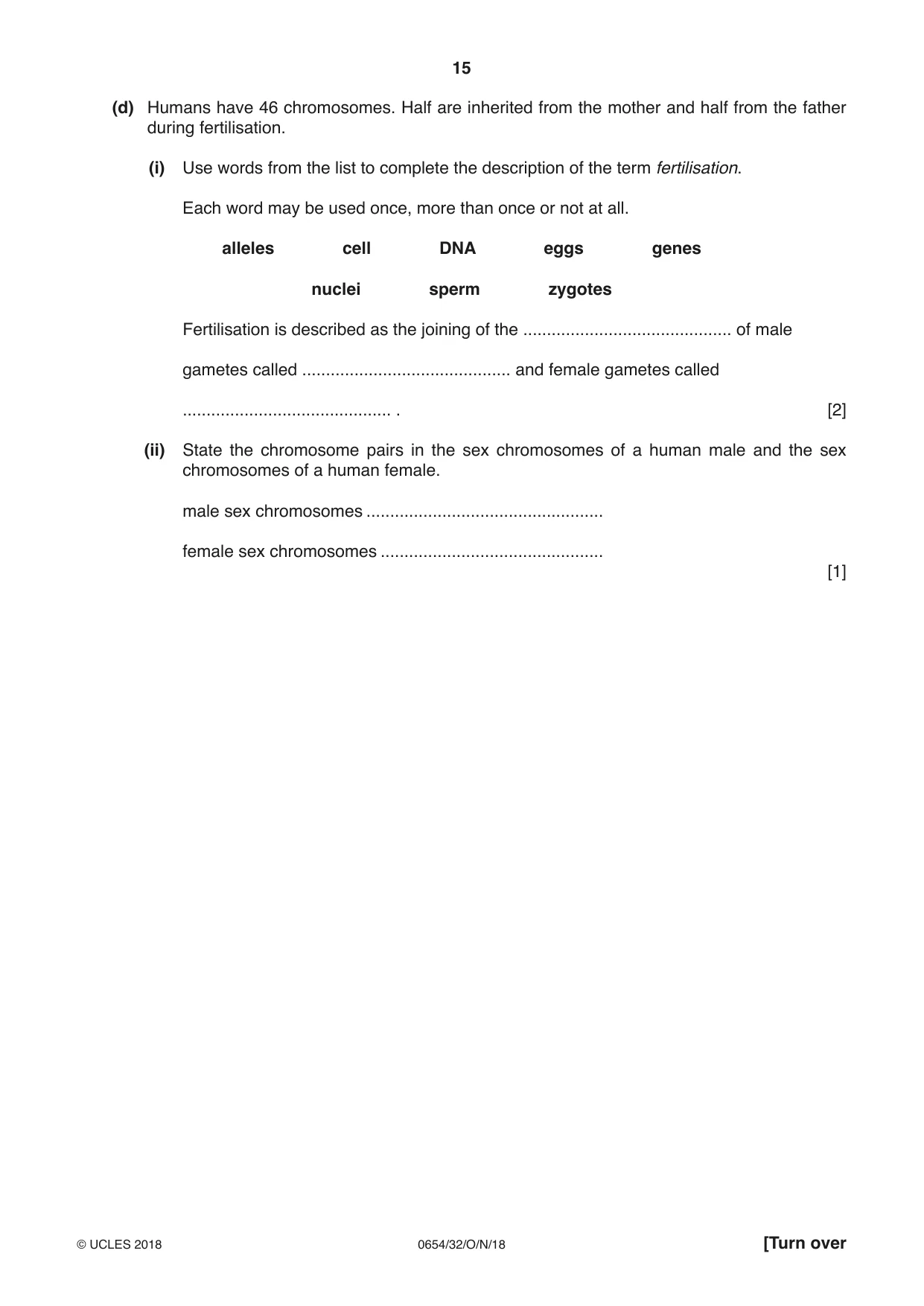Cambridge IGCSE Sciences - Co-ordinated (Double) 0654 2018 Oct/Nov Paper 3 · Variant 2 question paper, page 15 of 28