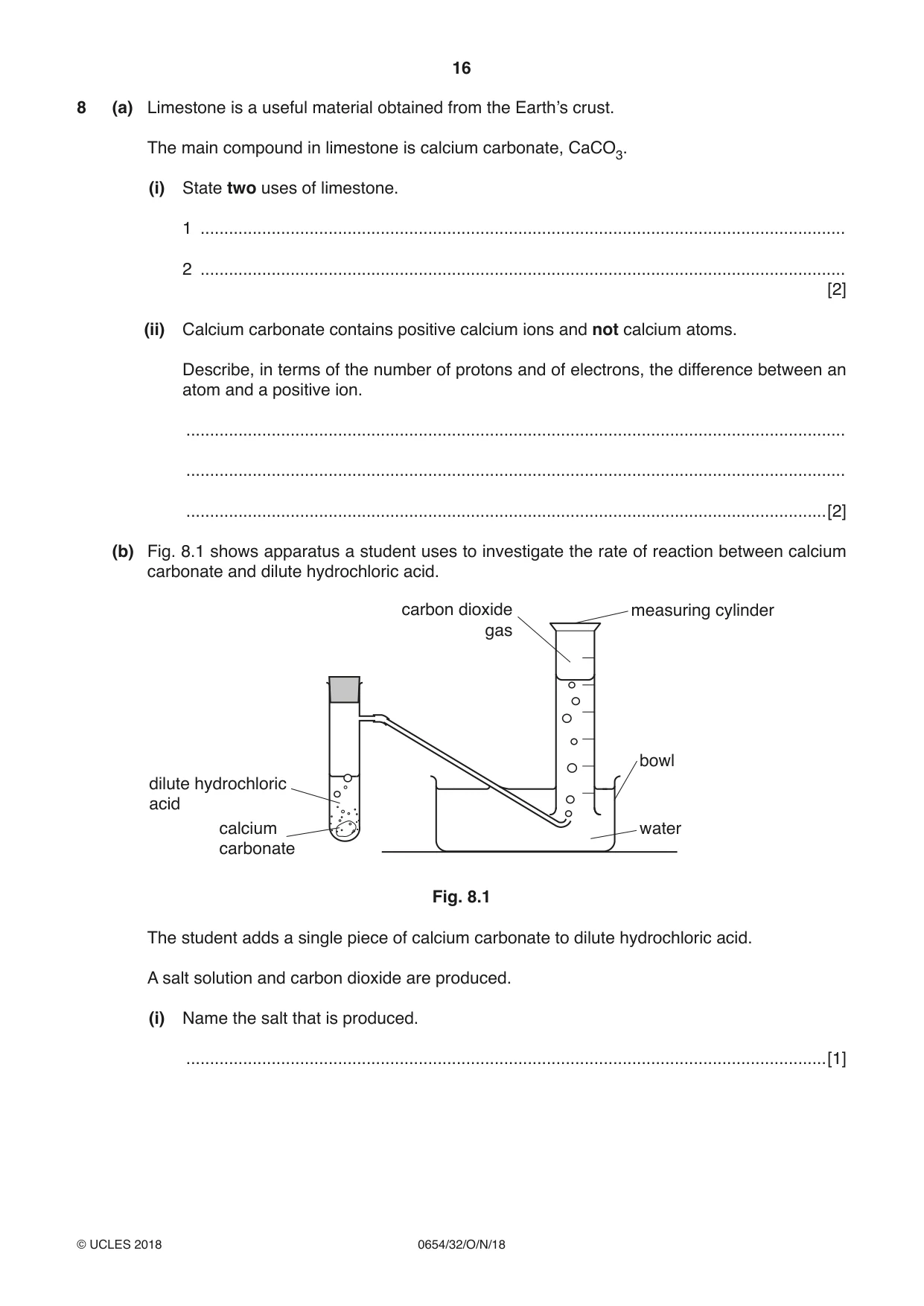 Cambridge IGCSE Sciences - Co-ordinated (Double) 0654 2018 Oct/Nov Paper 3 · Variant 2 question paper, page 16 of 28