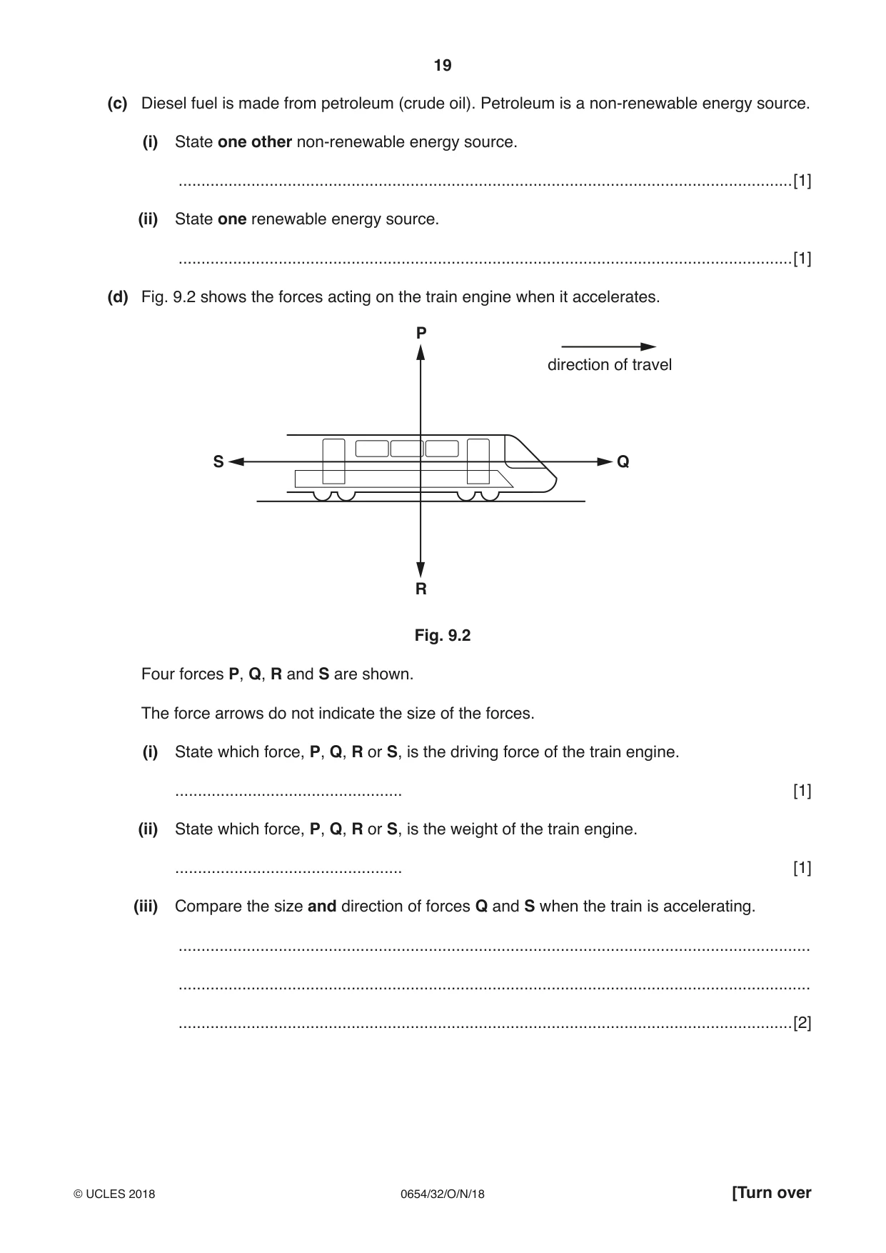 Cambridge IGCSE Sciences - Co-ordinated (Double) 0654 2018 Oct/Nov Paper 3 · Variant 2 question paper, page 19 of 28