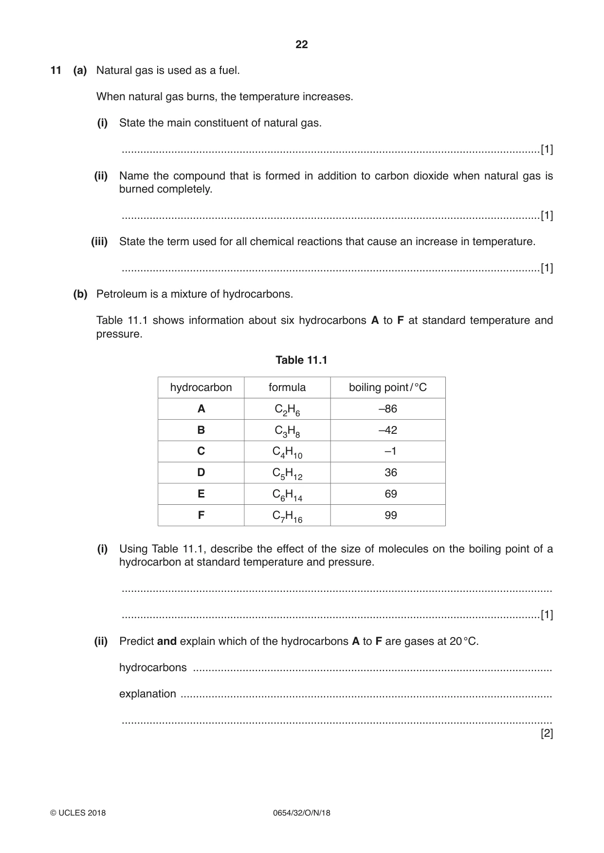 Cambridge IGCSE Sciences - Co-ordinated (Double) 0654 2018 Oct/Nov Paper 3 · Variant 2 question paper, page 22 of 28