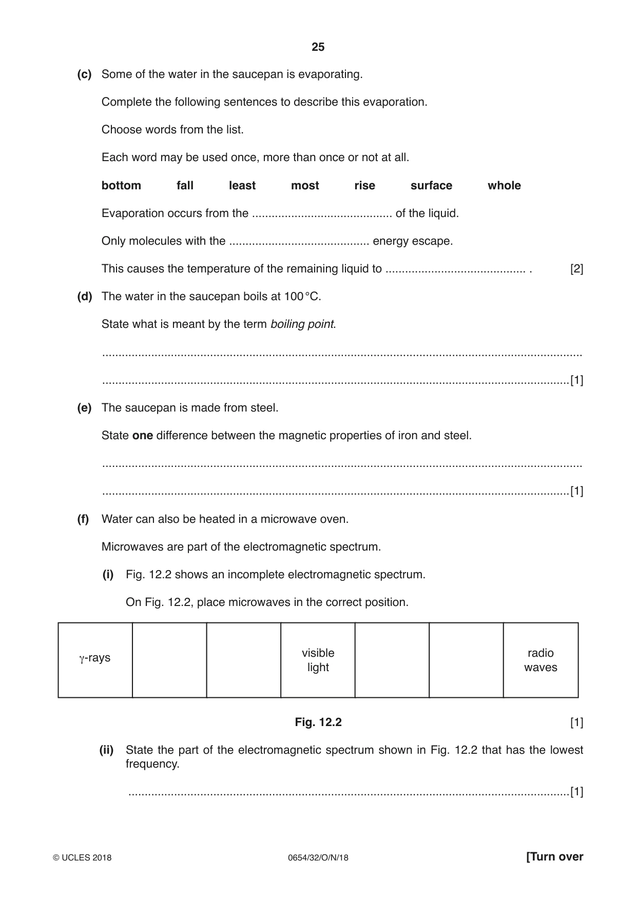 Cambridge IGCSE Sciences - Co-ordinated (Double) 0654 2018 Oct/Nov Paper 3 · Variant 2 question paper, page 25 of 28