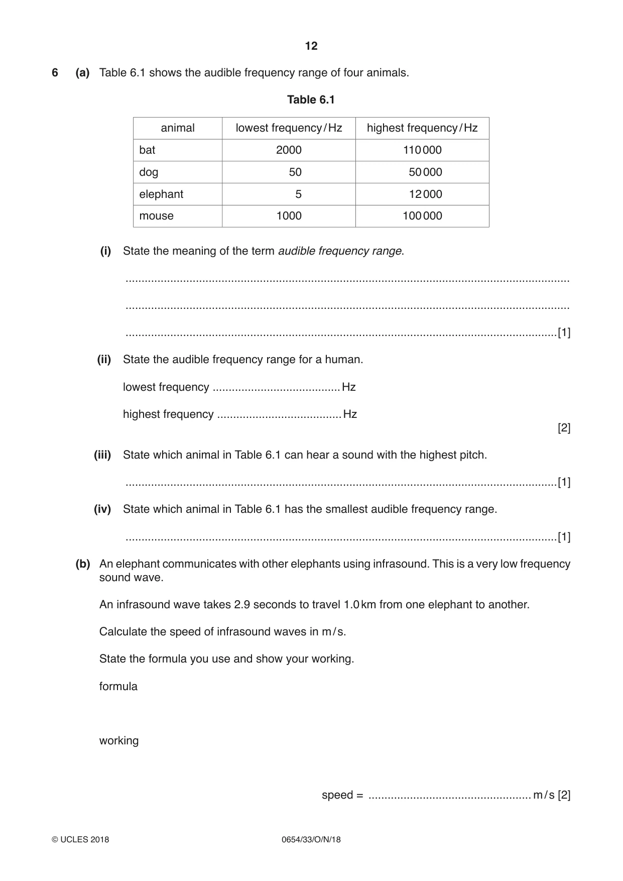 Cambridge IGCSE Sciences - Co-ordinated (Double) 0654 2018 Oct/Nov Paper 3 · Variant 3 question paper, page 12 of 28