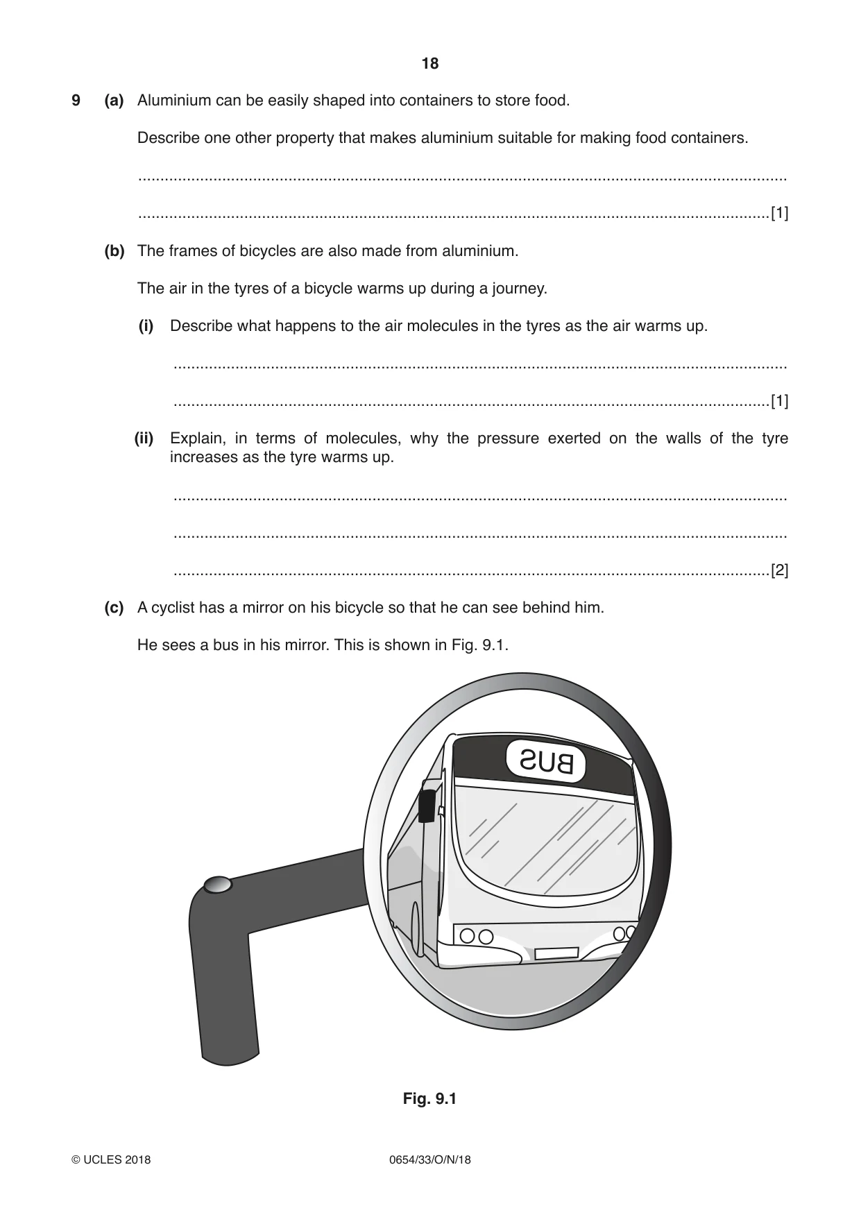 Cambridge IGCSE Sciences - Co-ordinated (Double) 0654 2018 Oct/Nov Paper 3 · Variant 3 question paper, page 18 of 28