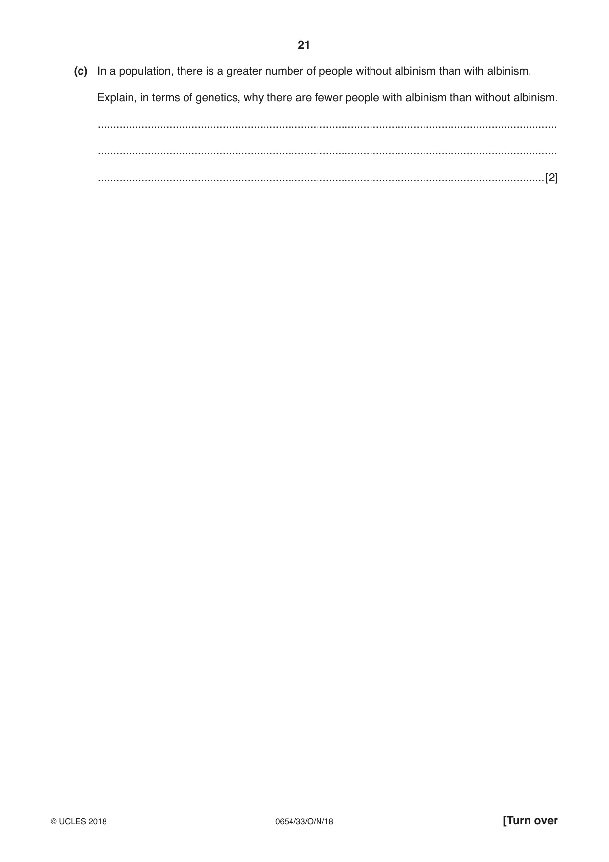 Cambridge IGCSE Sciences - Co-ordinated (Double) 0654 2018 Oct/Nov Paper 3 · Variant 3 question paper, page 21 of 28