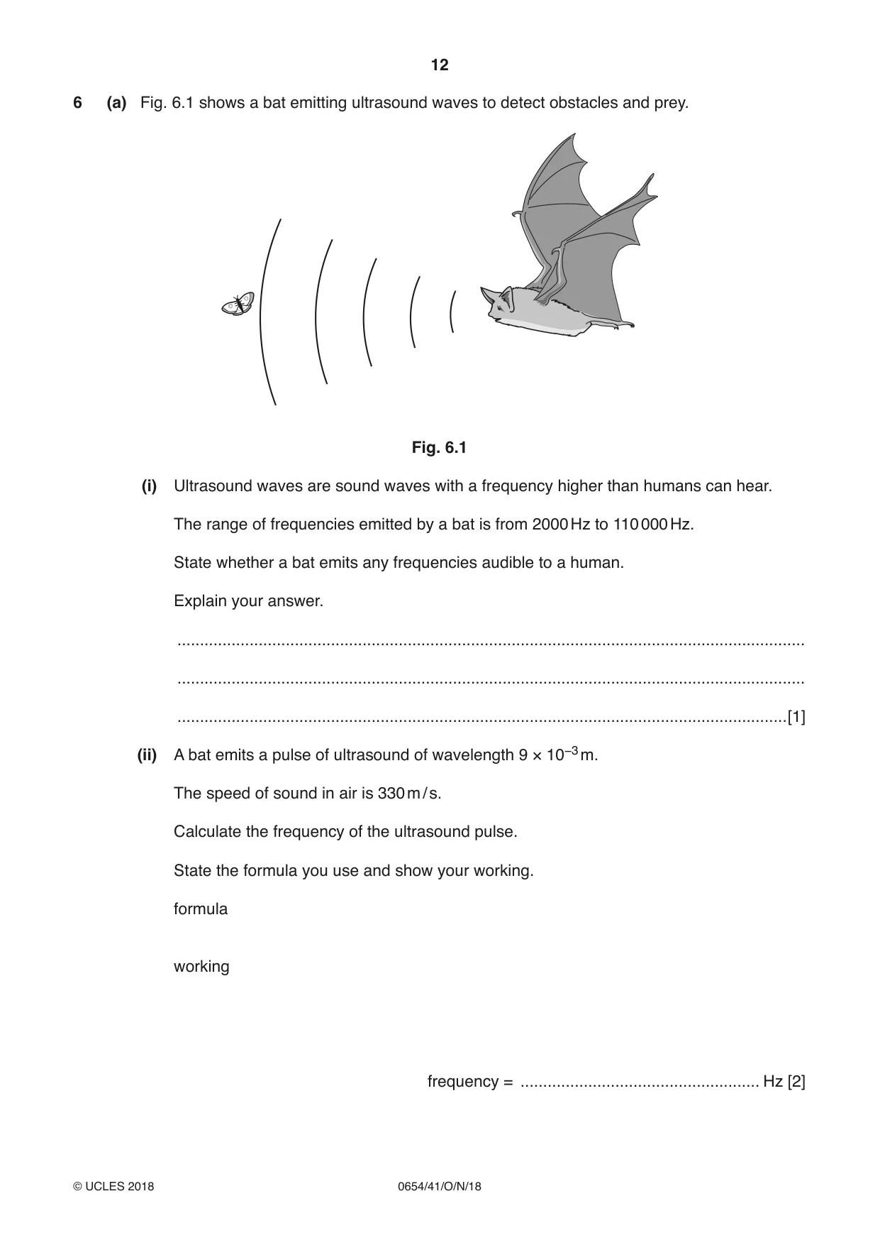 Cambridge IGCSE Sciences - Co-ordinated (Double) 0654 2018 Oct/Nov Paper 4 · Variant 1 question paper, page 12 of 28