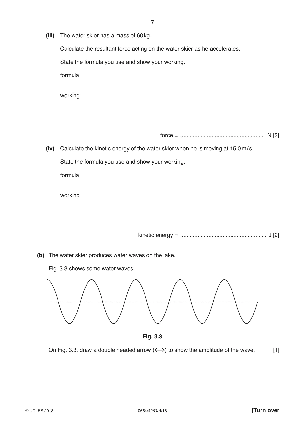 Cambridge IGCSE Sciences - Co-ordinated (Double) 0654 2018 Oct/Nov Paper 4 · Variant 2 question paper, page 7 of 36