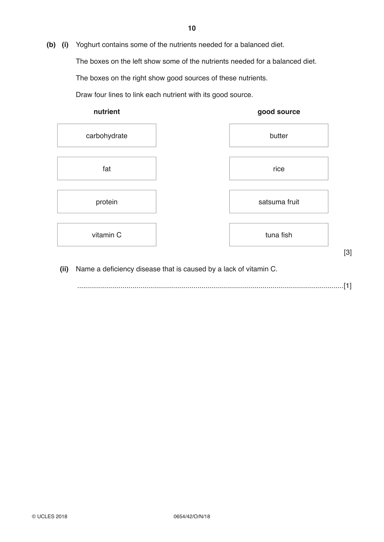 Cambridge IGCSE Sciences - Co-ordinated (Double) 0654 2018 Oct/Nov Paper 4 · Variant 2 question paper, page 10 of 36
