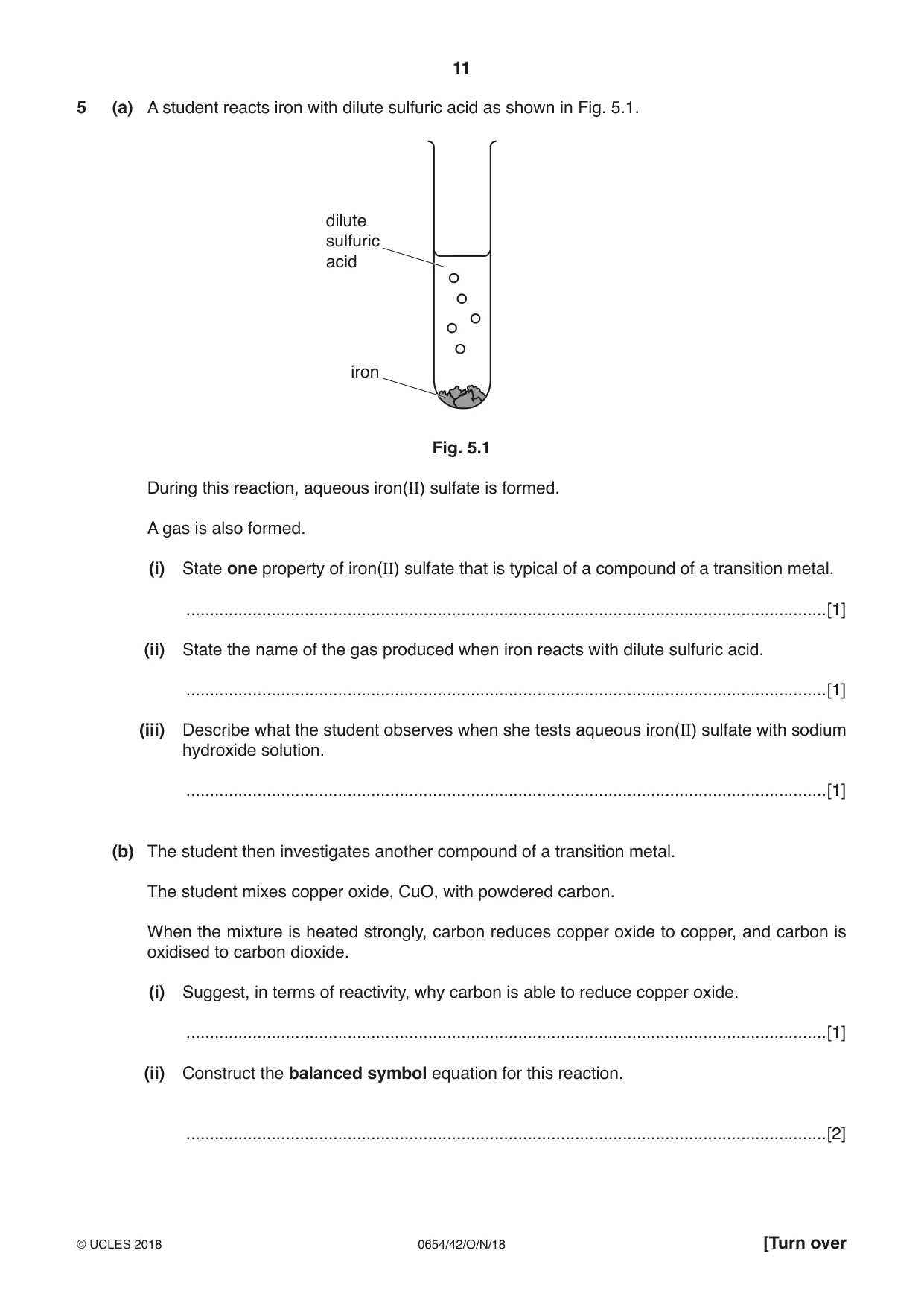 Cambridge IGCSE Sciences - Co-ordinated (Double) 0654 2018 Oct/Nov Paper 4 · Variant 2 question paper, page 11 of 36