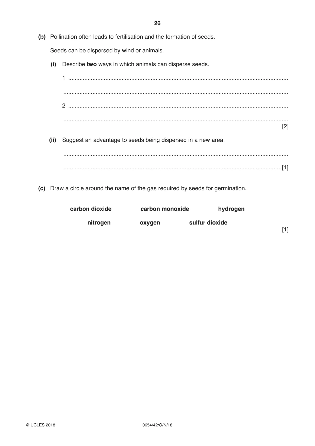 Cambridge IGCSE Sciences - Co-ordinated (Double) 0654 2018 Oct/Nov Paper 4 · Variant 2 question paper, page 26 of 36
