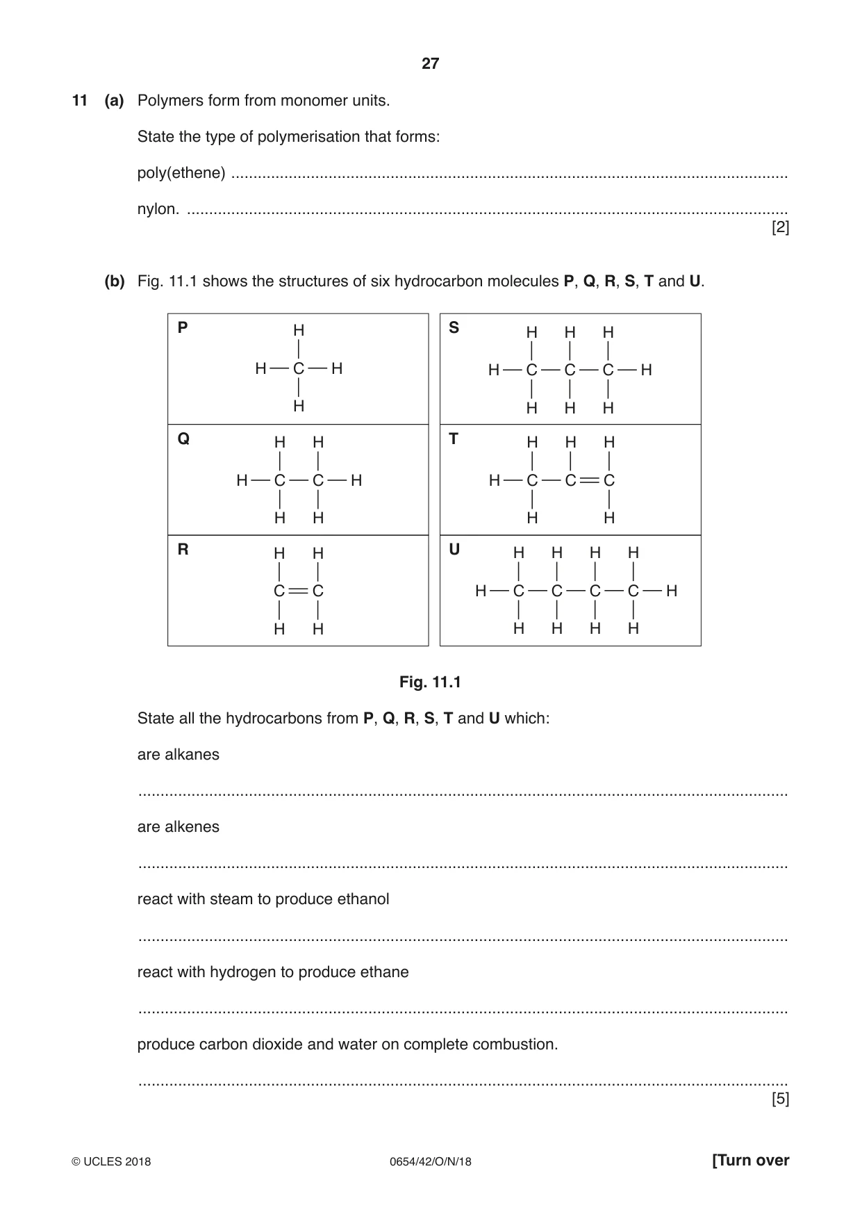 Cambridge IGCSE Sciences - Co-ordinated (Double) 0654 2018 Oct/Nov Paper 4 · Variant 2 question paper, page 27 of 36