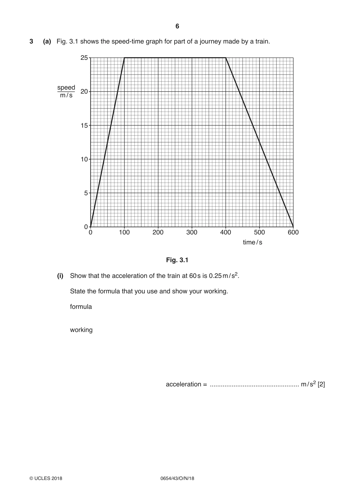 Cambridge IGCSE Sciences - Co-ordinated (Double) 0654 2018 Oct/Nov Paper 4 · Variant 3 question paper, page 6 of 32