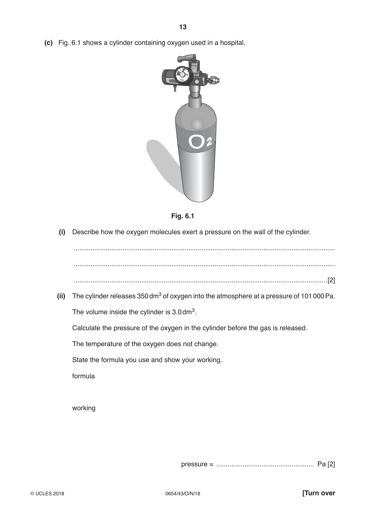 Cambridge IGCSE Sciences - Co-ordinated (Double) 0654 2018 Oct/Nov Paper 4 · Variant 3 question paper, page 13 of 32