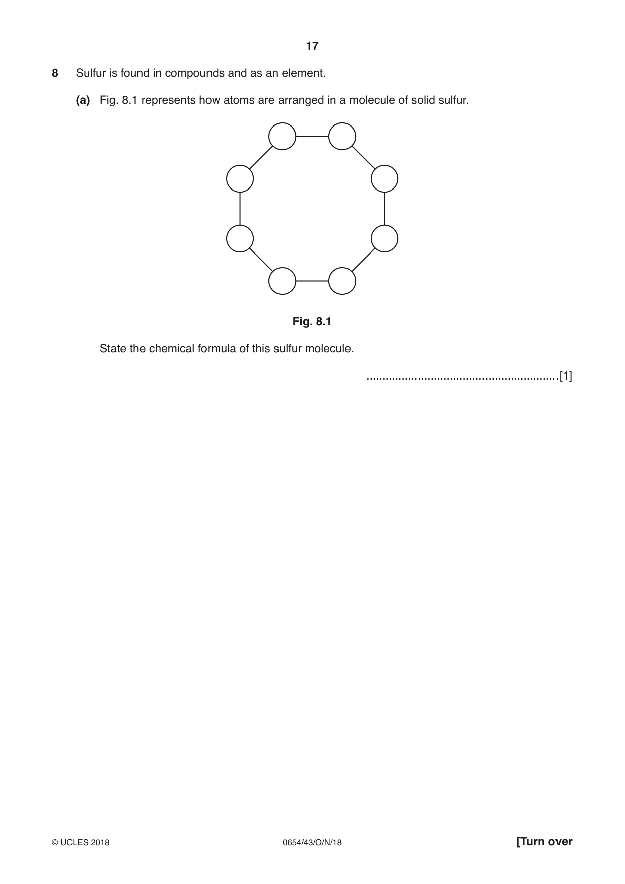 Cambridge IGCSE Sciences - Co-ordinated (Double) 0654 2018 Oct/Nov Paper 4 · Variant 3 question paper, page 17 of 32