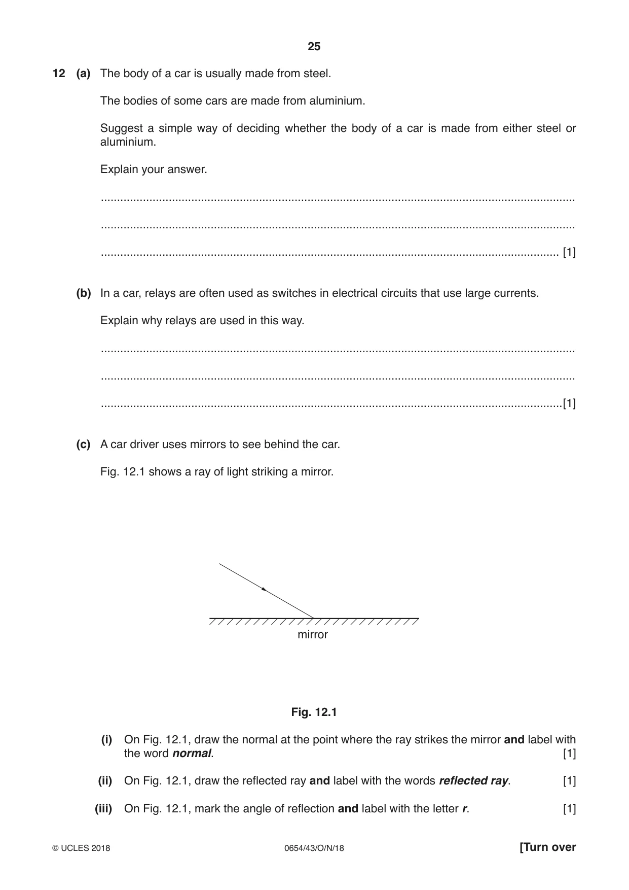 Cambridge IGCSE Sciences - Co-ordinated (Double) 0654 2018 Oct/Nov Paper 4 · Variant 3 question paper, page 25 of 32