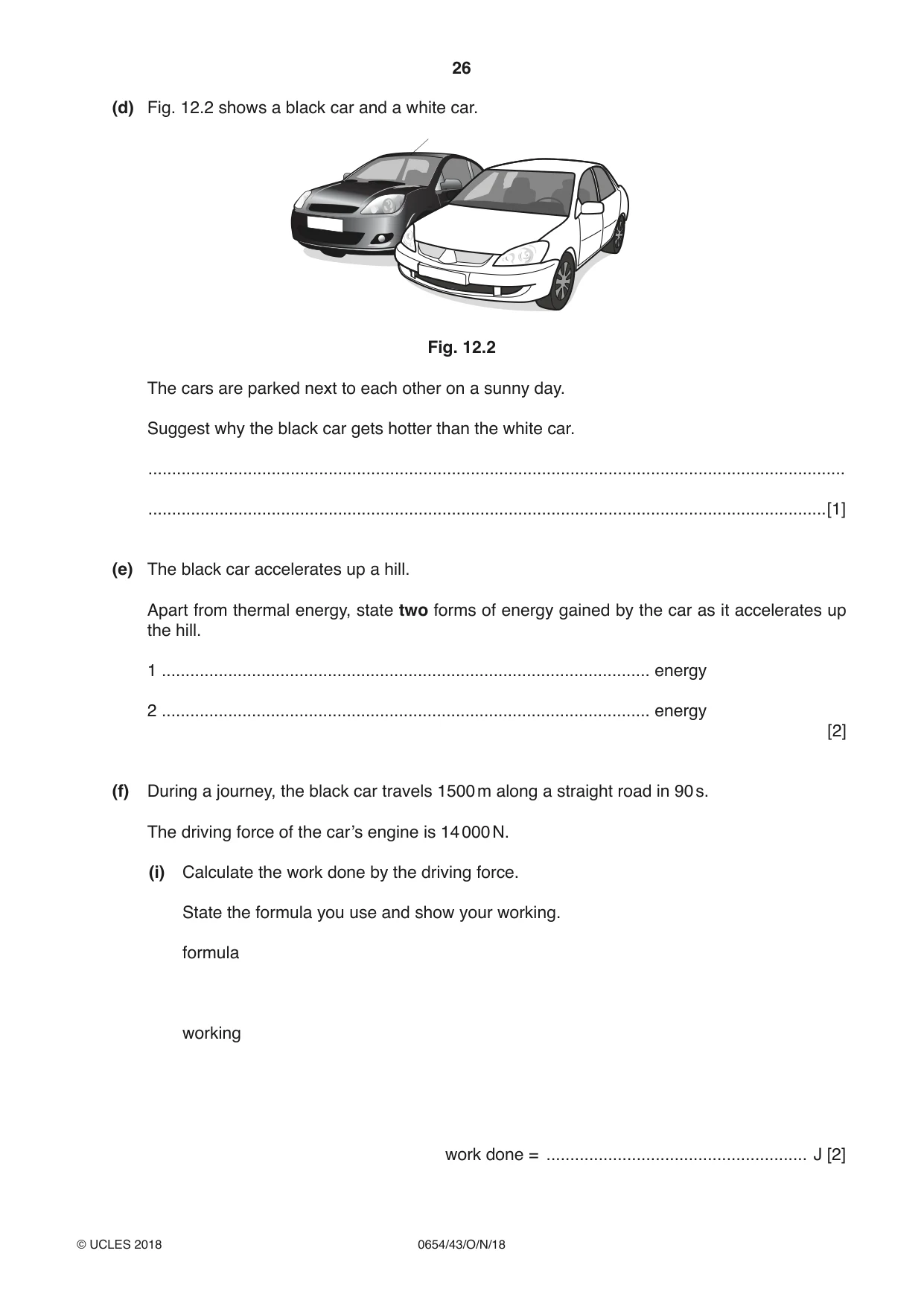 Cambridge IGCSE Sciences - Co-ordinated (Double) 0654 2018 Oct/Nov Paper 4 · Variant 3 question paper, page 26 of 32