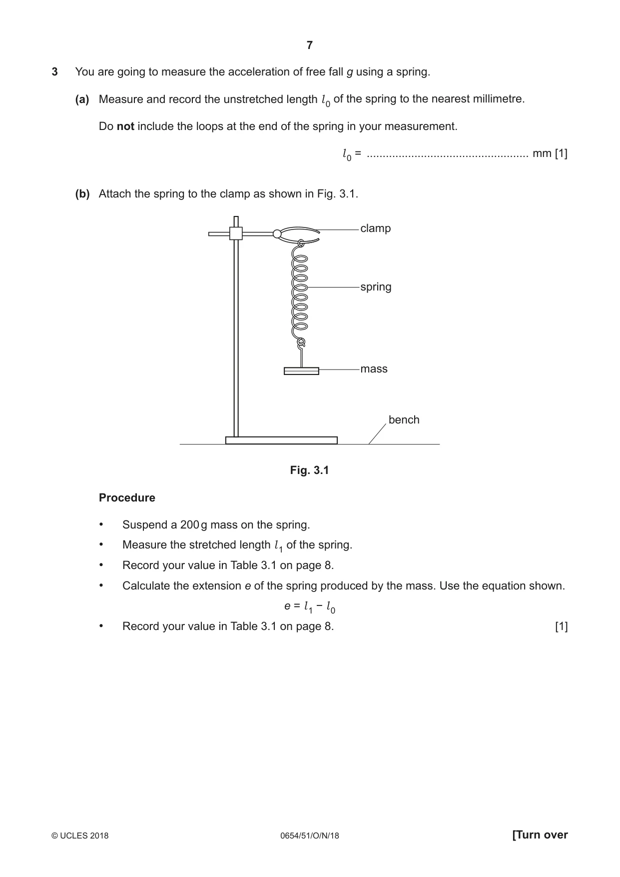 Cambridge IGCSE Sciences - Co-ordinated (Double) 0654 2018 Oct/Nov Paper 5 · Variant 1 question paper, page 7 of 12
