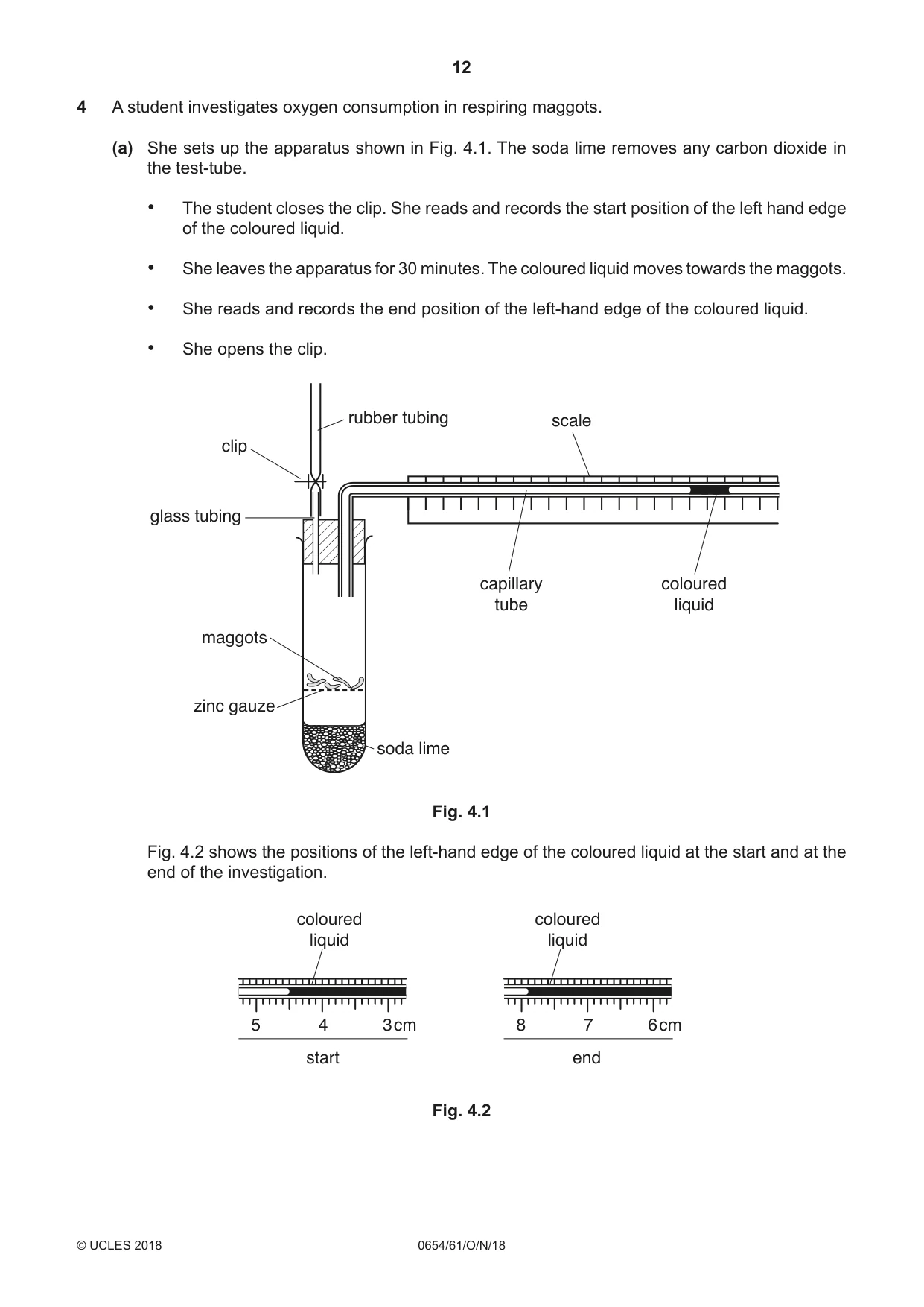 Cambridge IGCSE Sciences - Co-ordinated (Double) 0654 2018 Oct/Nov Paper 6 · Variant 1 question paper, page 12 of 20