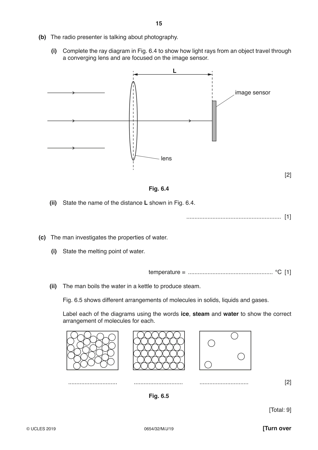 Cambridge IGCSE Sciences - Co-ordinated (Double) 0654 2019 May/June Paper 3 · Variant 2 question paper, page 15 of 36