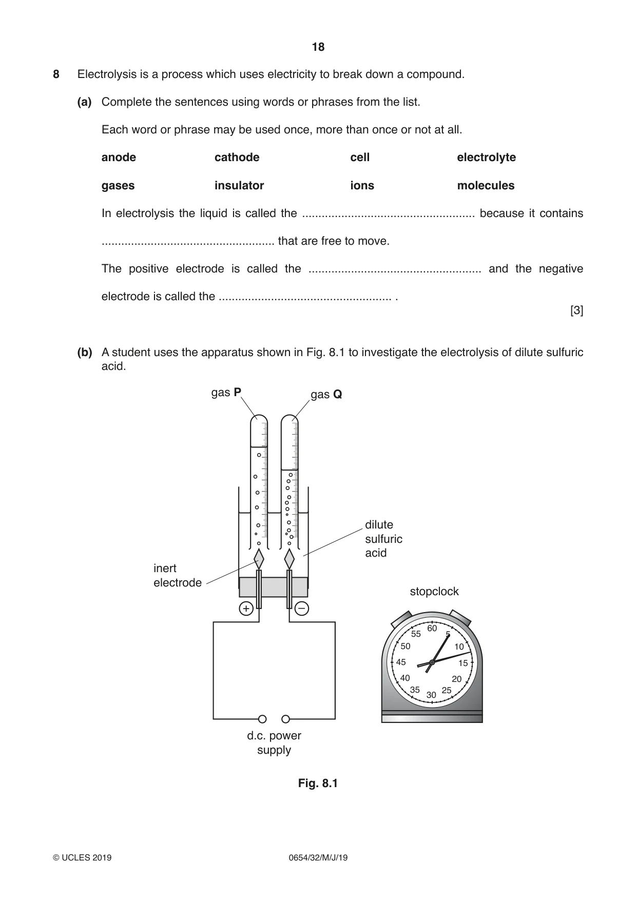 Cambridge IGCSE Sciences - Co-ordinated (Double) 0654 2019 May/June Paper 3 · Variant 2 question paper, page 18 of 36