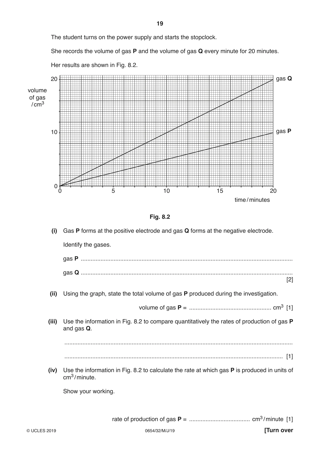 Cambridge IGCSE Sciences - Co-ordinated (Double) 0654 2019 May/June Paper 3 · Variant 2 question paper, page 19 of 36
