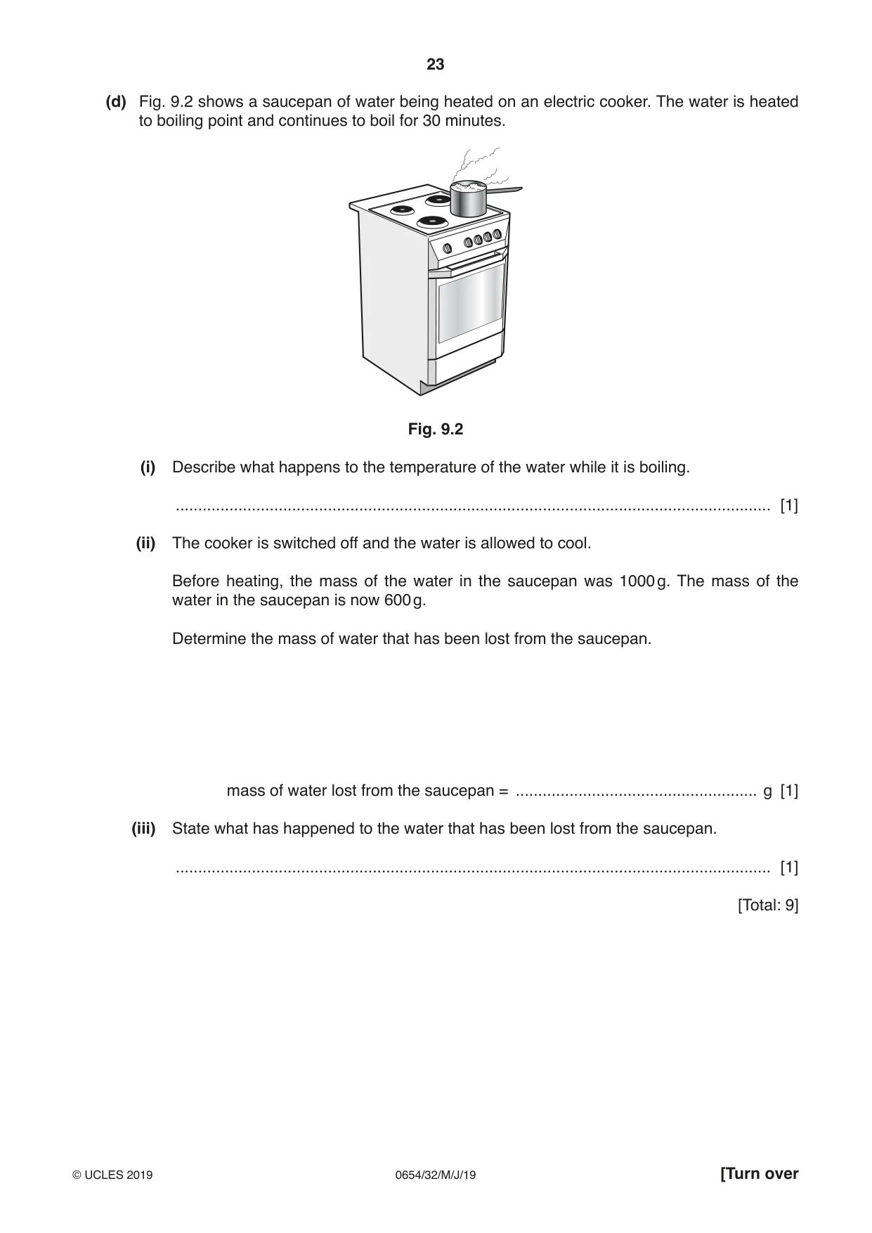 Cambridge IGCSE Sciences - Co-ordinated (Double) 0654 2019 May/June Paper 3 · Variant 2 question paper, page 23 of 36